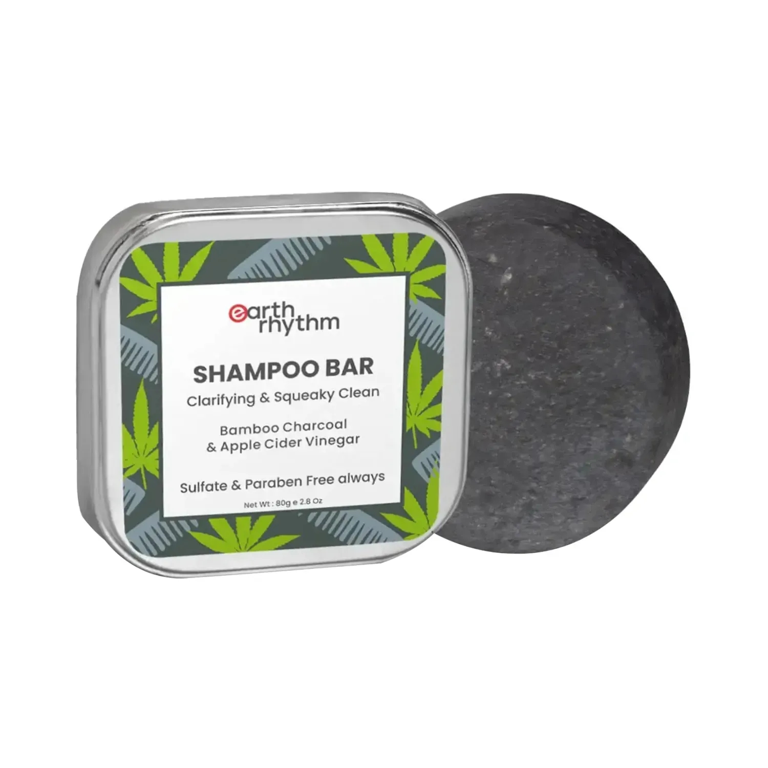 Earth Rhythm | Earth Rhythm Hemp & Charcoal Shampoo Bar (80g)