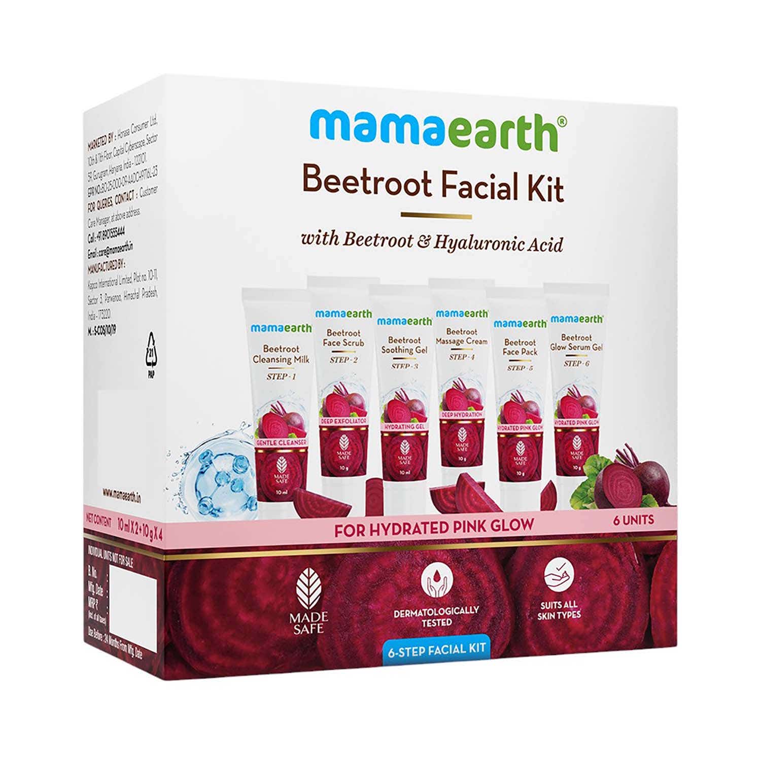 Mamaearth | Mamaearth Beetroot Hydraful Facial Kit (6 pcs)
