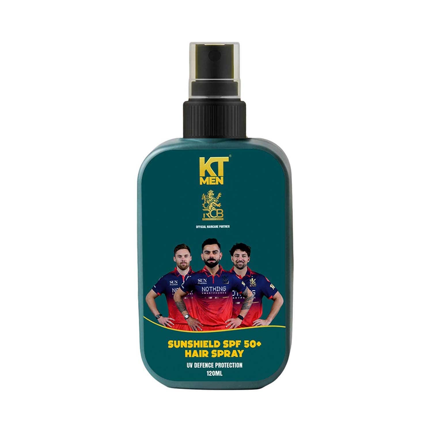 KT MEN | KT MEN SunShield SPF 50+ Hair Spray UV Defence Protection - RCB (120 ml)