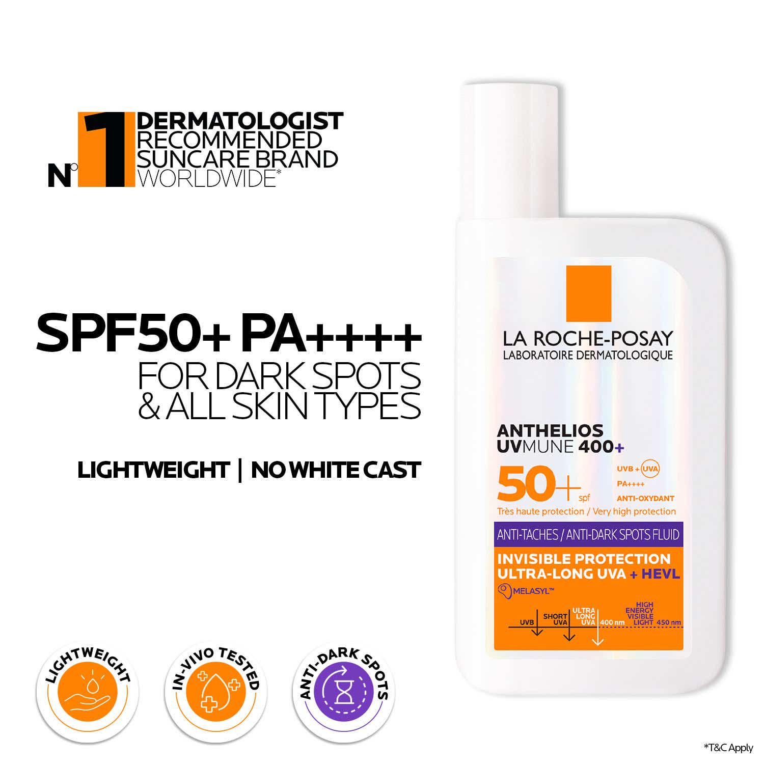 LA ROCHE-POSAY | La Roche-Posay Anthelios Sunscreen UVMune Anti-Dark Spot Fluid SPF50 (50 ml)