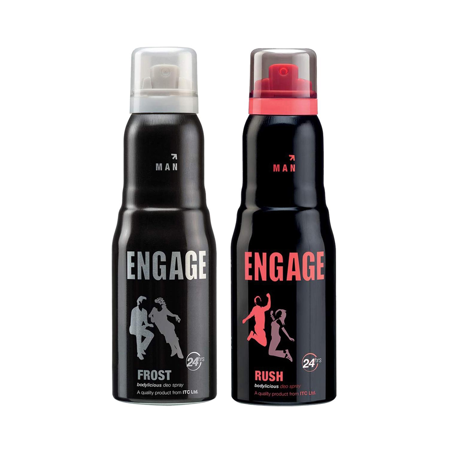 Engage | Engage Man Frost Deospray (165ml) & Man Rush Deo Spray (165ml) Combo