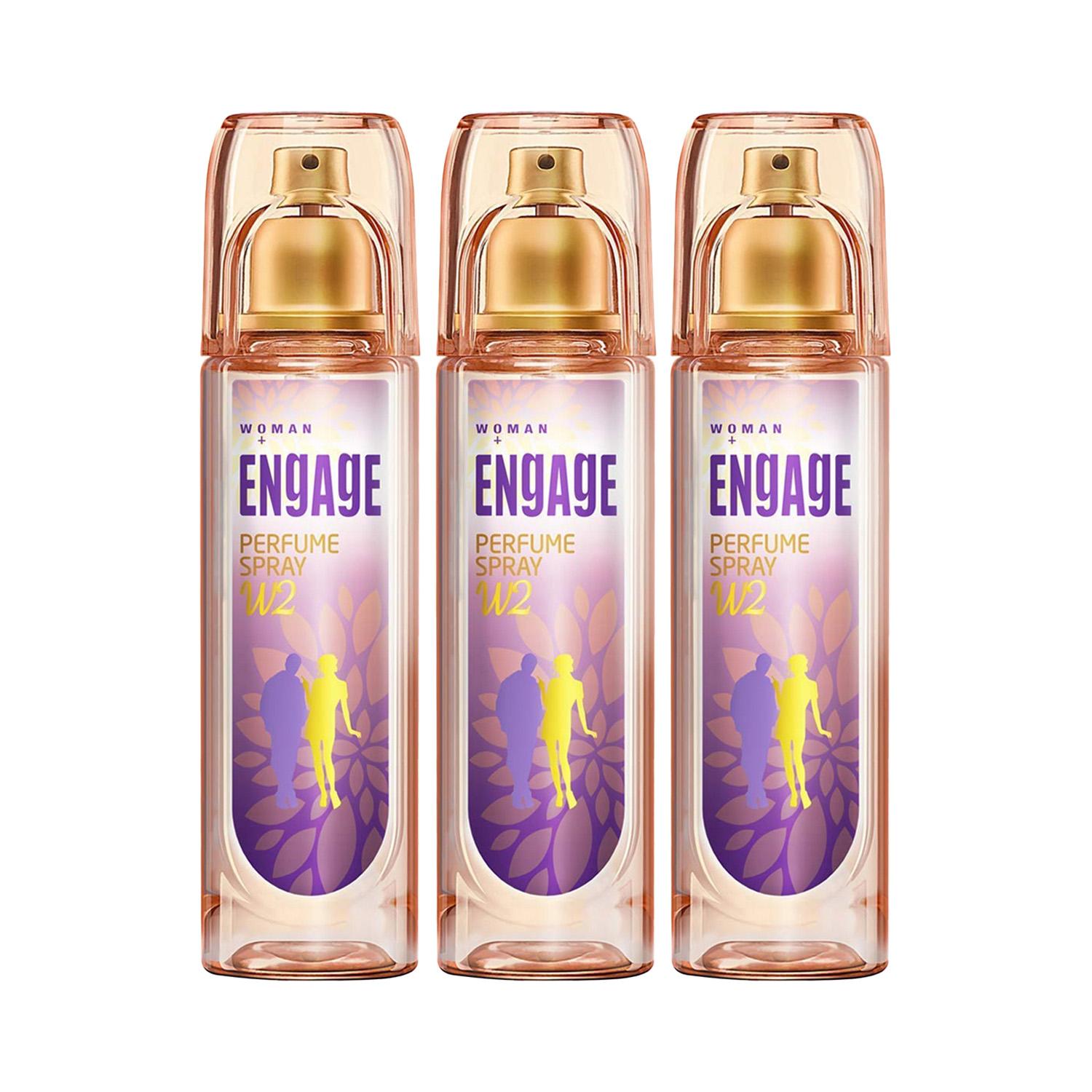 Engage | Engage W2 Perfume Spray For Women (120 ml) (Pack of 3) Combo