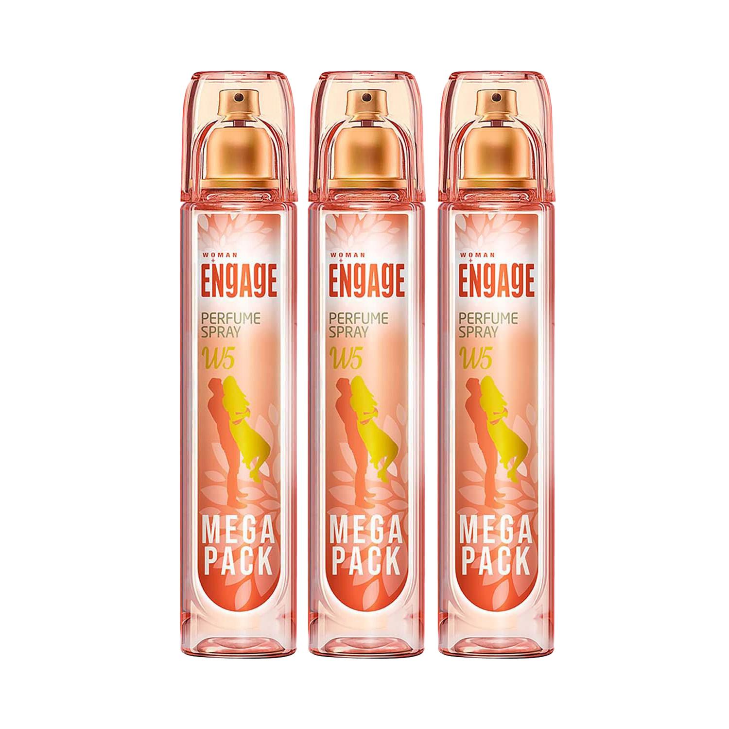 Engage | Engage Perfume Spray W5 For Women (160 ml) (Pack of 3) Combo