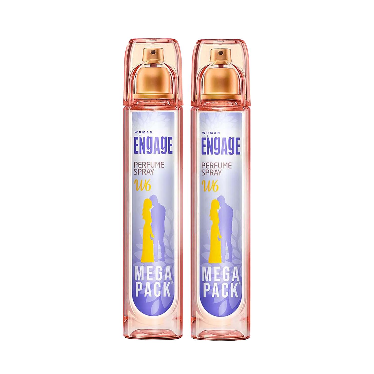Engage Perfume Spray W6 For Women (160 ml) (Pack of 2) Combo