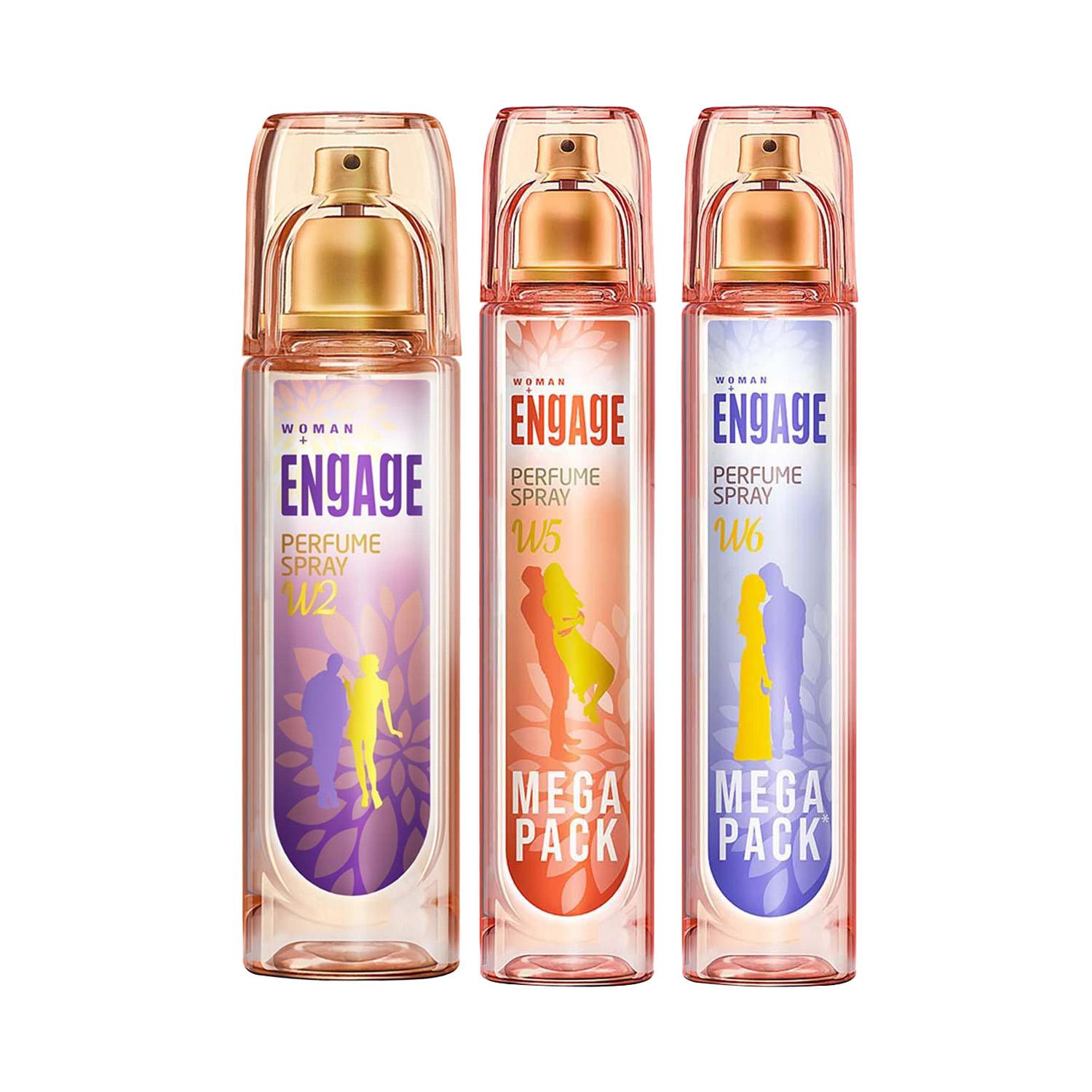 Engage | Engage W2, W5 & W6 Perfume Spray For Women Combo
