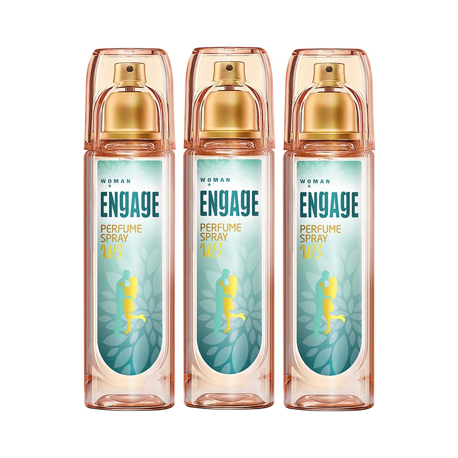 Engage | Engage W3 Perfume Spray For Women (120 ml) (Pack of 3) Combo