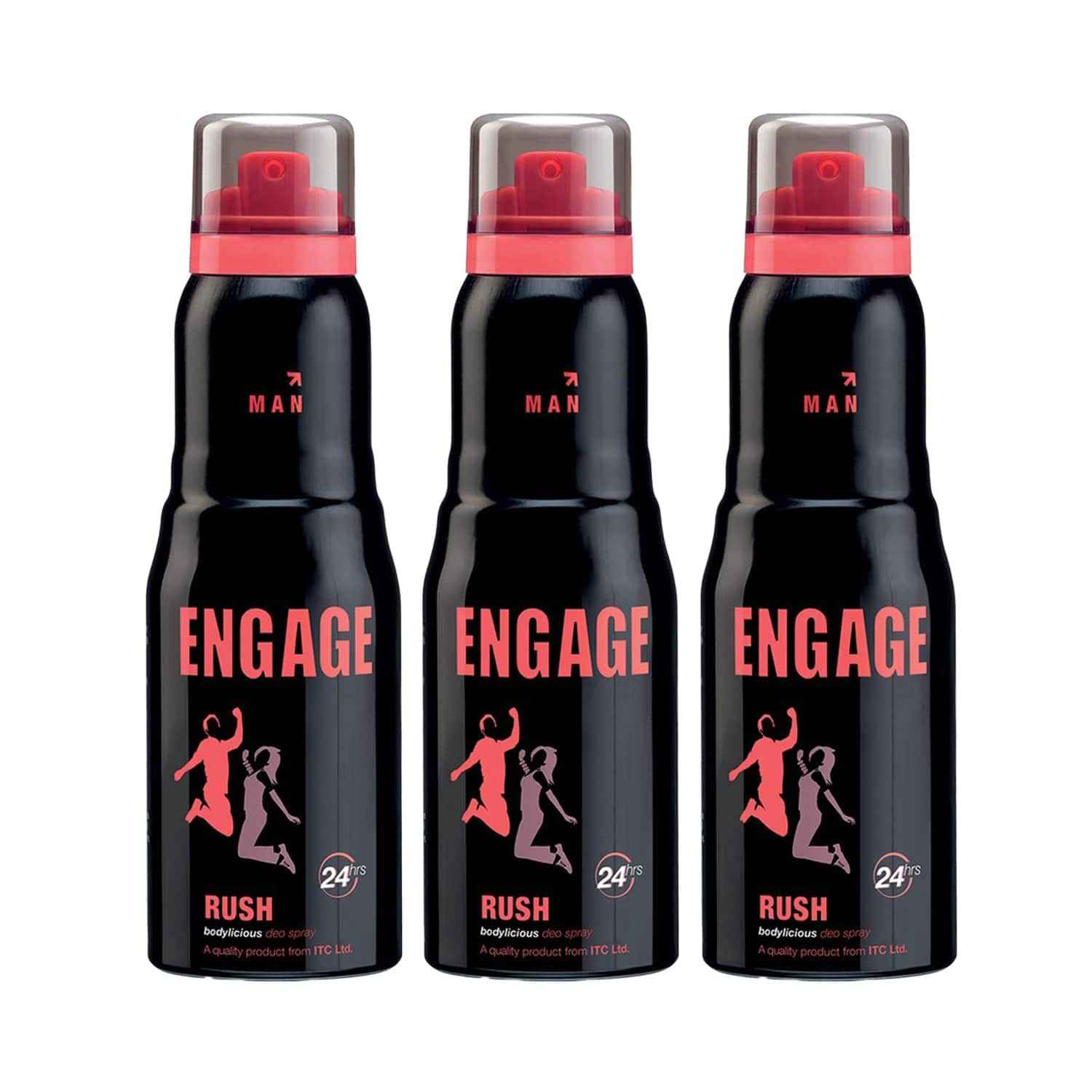 Engage | Engage Rush Deodorant Spray For Men (150 ml) (Pack of 3) Combo