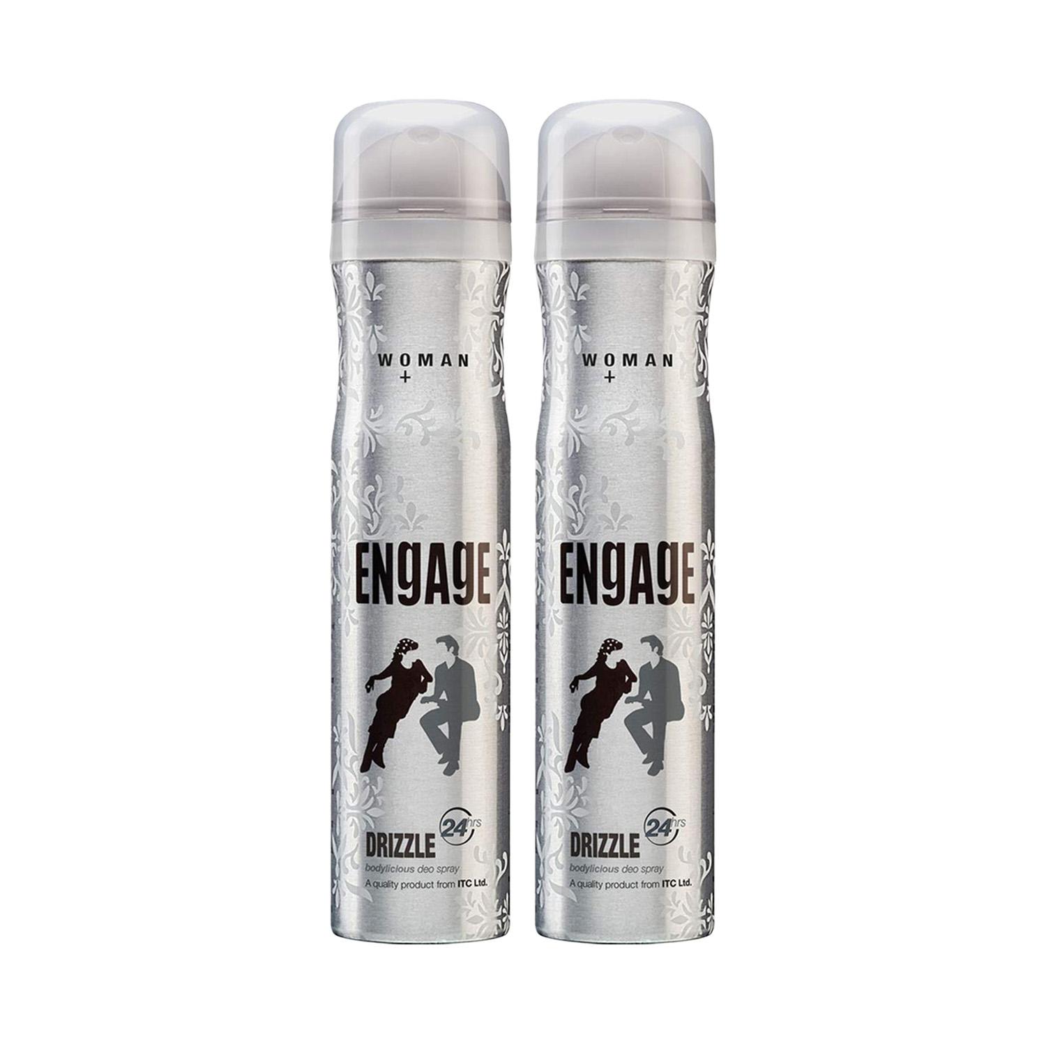 Engage Drizzle Deodorant Spray For Women (150 ml) (Pack of 2) Combo
