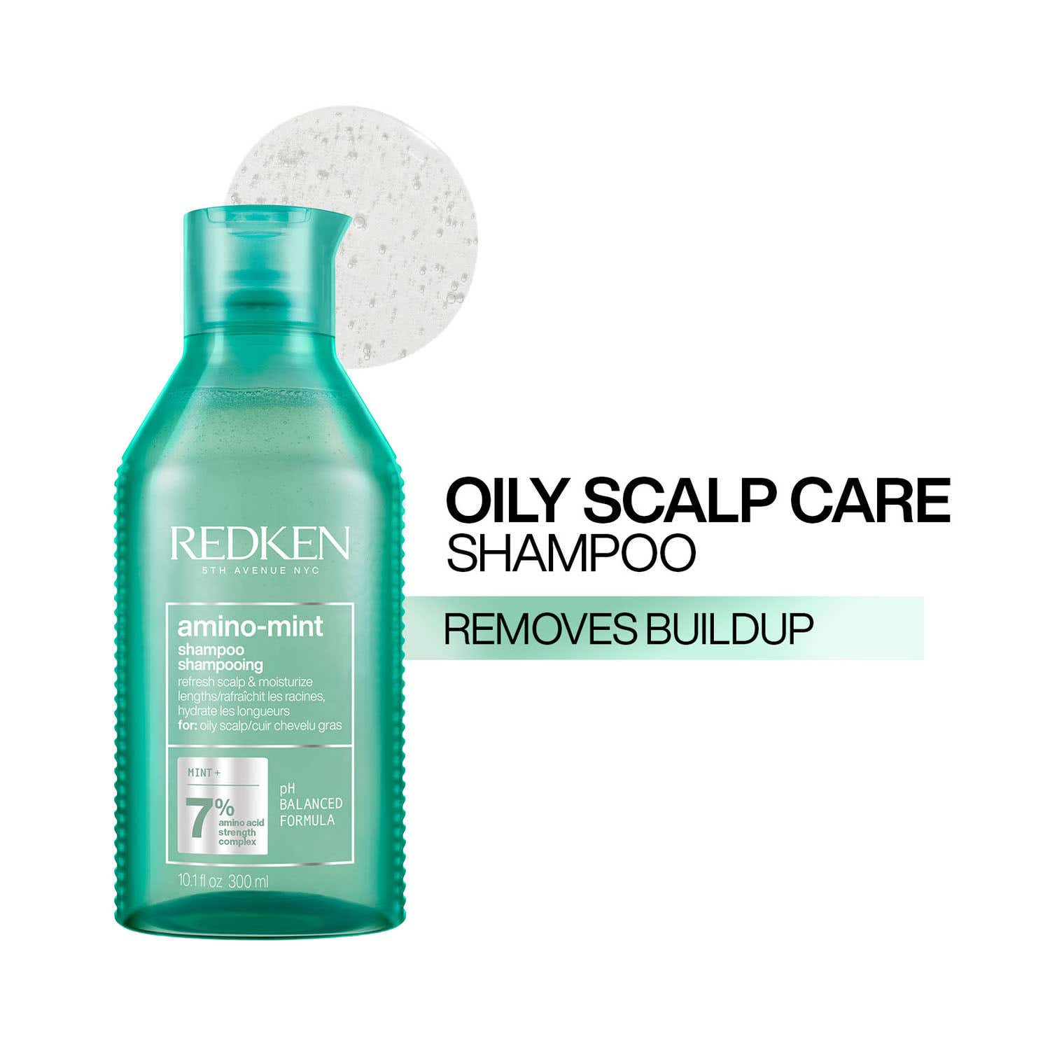 REDKEN | REDKEN Amino Mint Scalp Relief Shampoo,For Sensitive & Oily Scalp (300 ml)