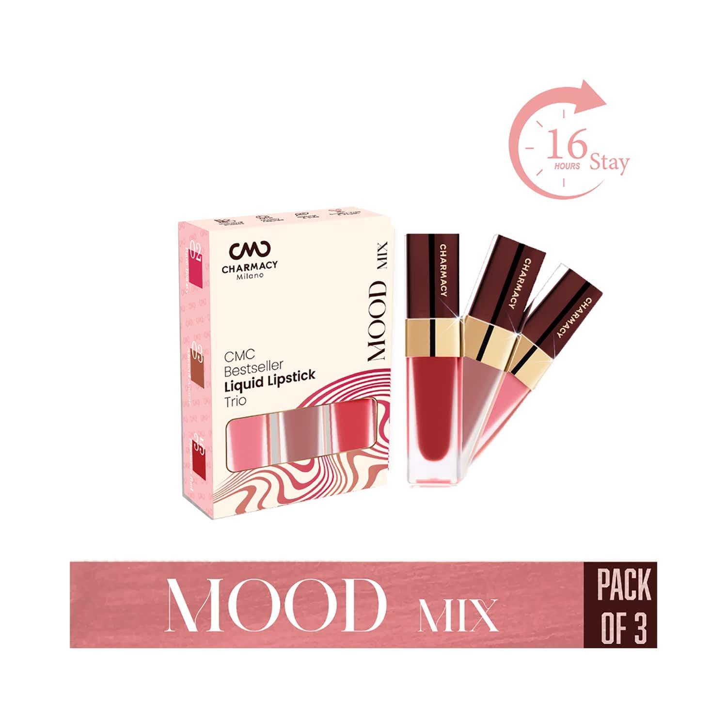 Charmacy Milano | Charmacy Milano Most Loved Liquid Lipstick Trio - Mood Mix (3 pcs)