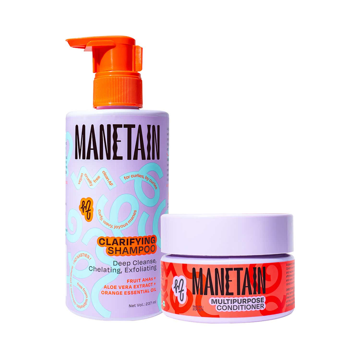 Manetain | Manetain Set Of Clarifying Shampoo & Multipurpose Conditioner (2 pcs)