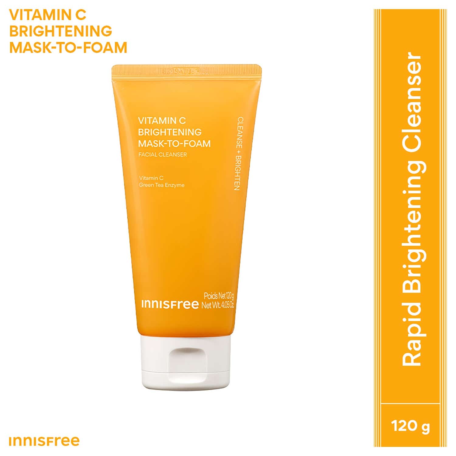 Innisfree | Innisfree Vitamin C Mask-To-Foam Brightening & Deep Cleansing Cleanser (120 g)