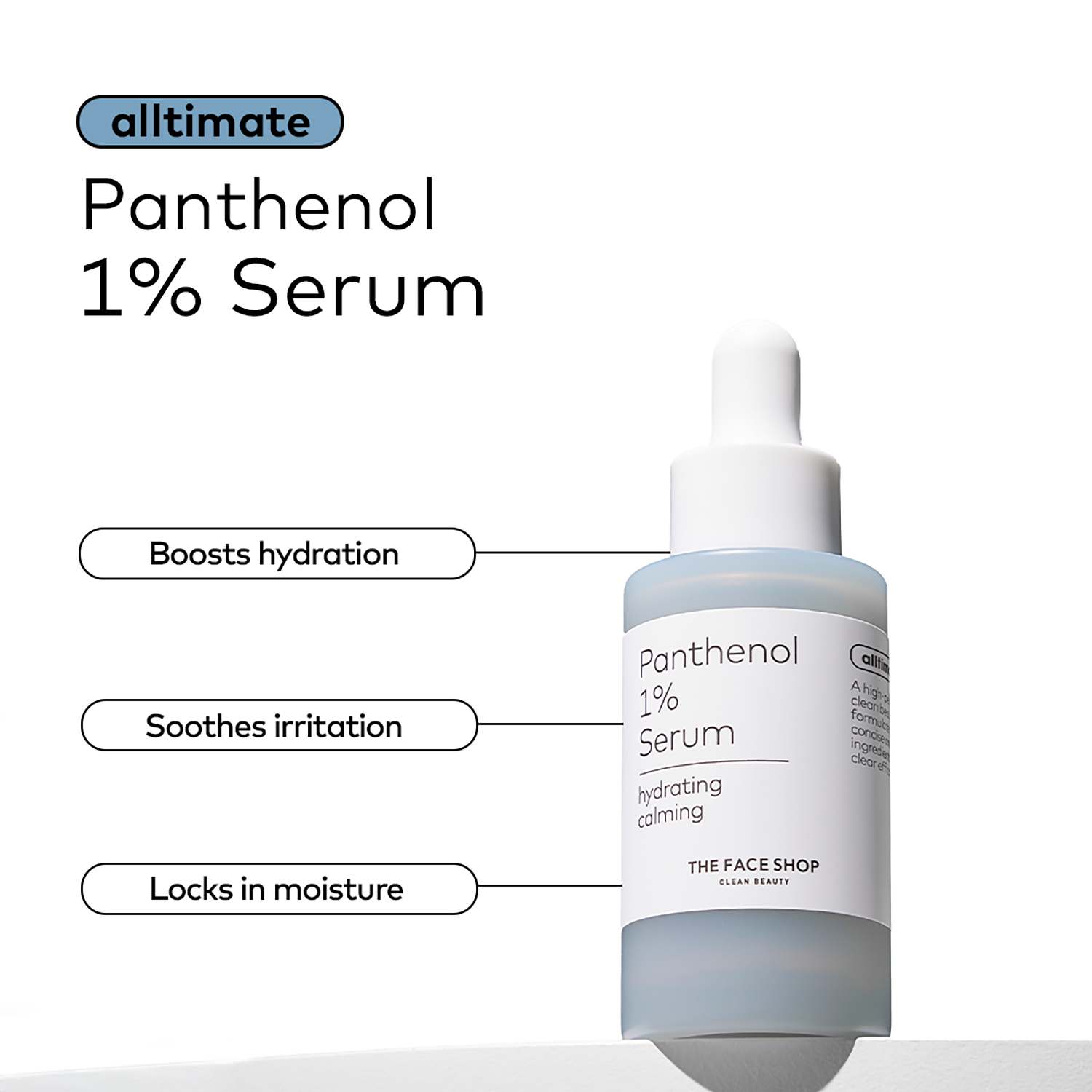 The Face Shop | The Face Shop Alltimate Panthenol 1% Korean Serum with Hyaluronic Acid for Moisturizing(30 ml)