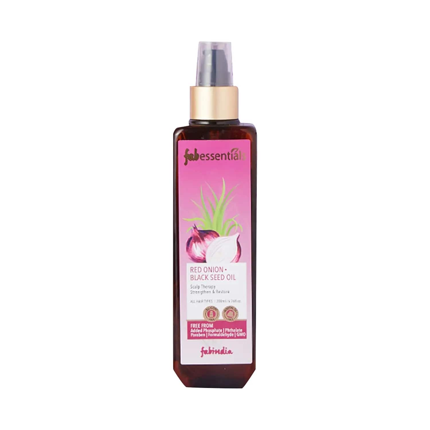 Fabessentials by Fabindia | Fabessentials by Fabindia Red Onion Black Seed Oil (200ml)