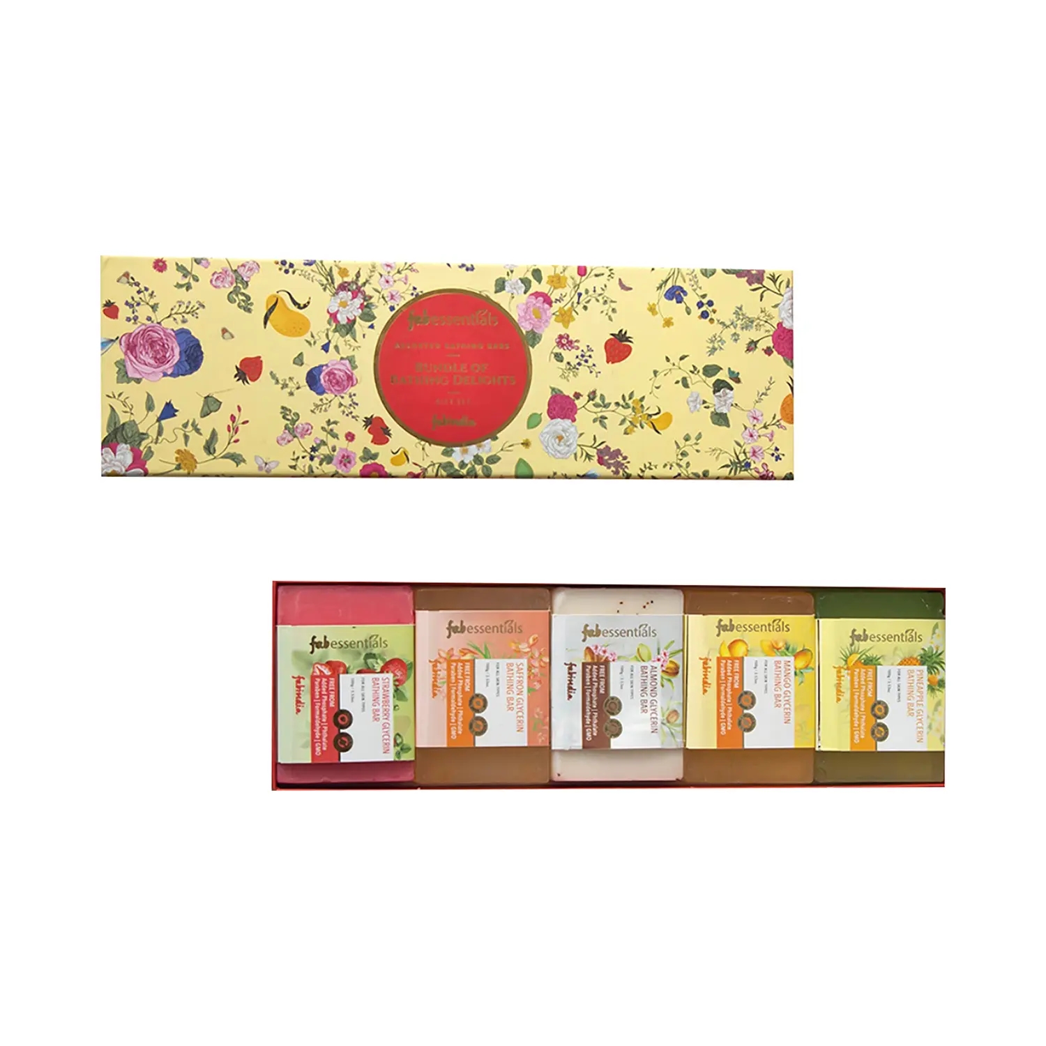 Fabessentials by Fabindia | Fabessentials by Fabindia Bundle of Assorted Bathing Delight Gift Set  (5Pcs)