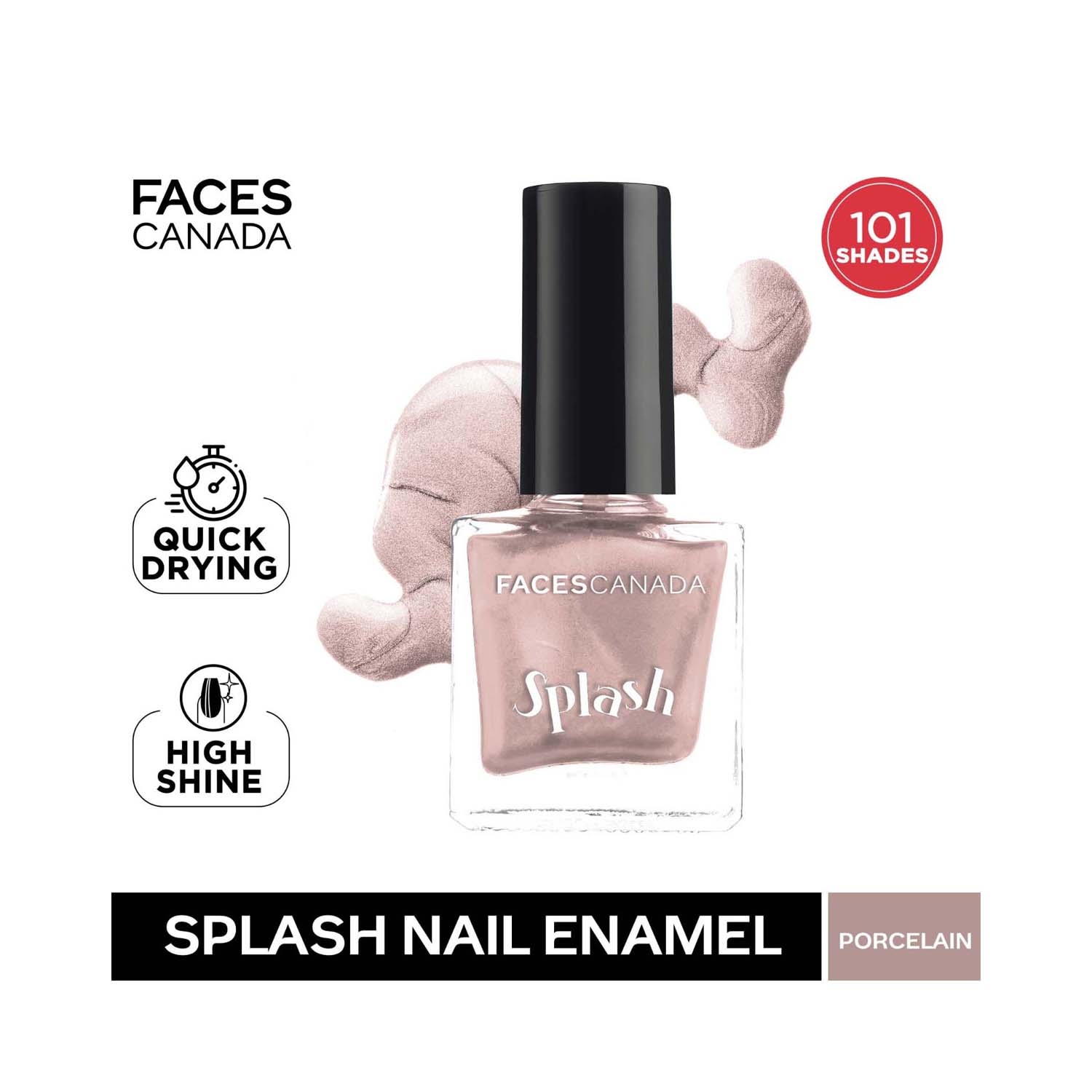 FACES CANADA Splash Nail Enamel Review: Glossy & Chip-Resistant