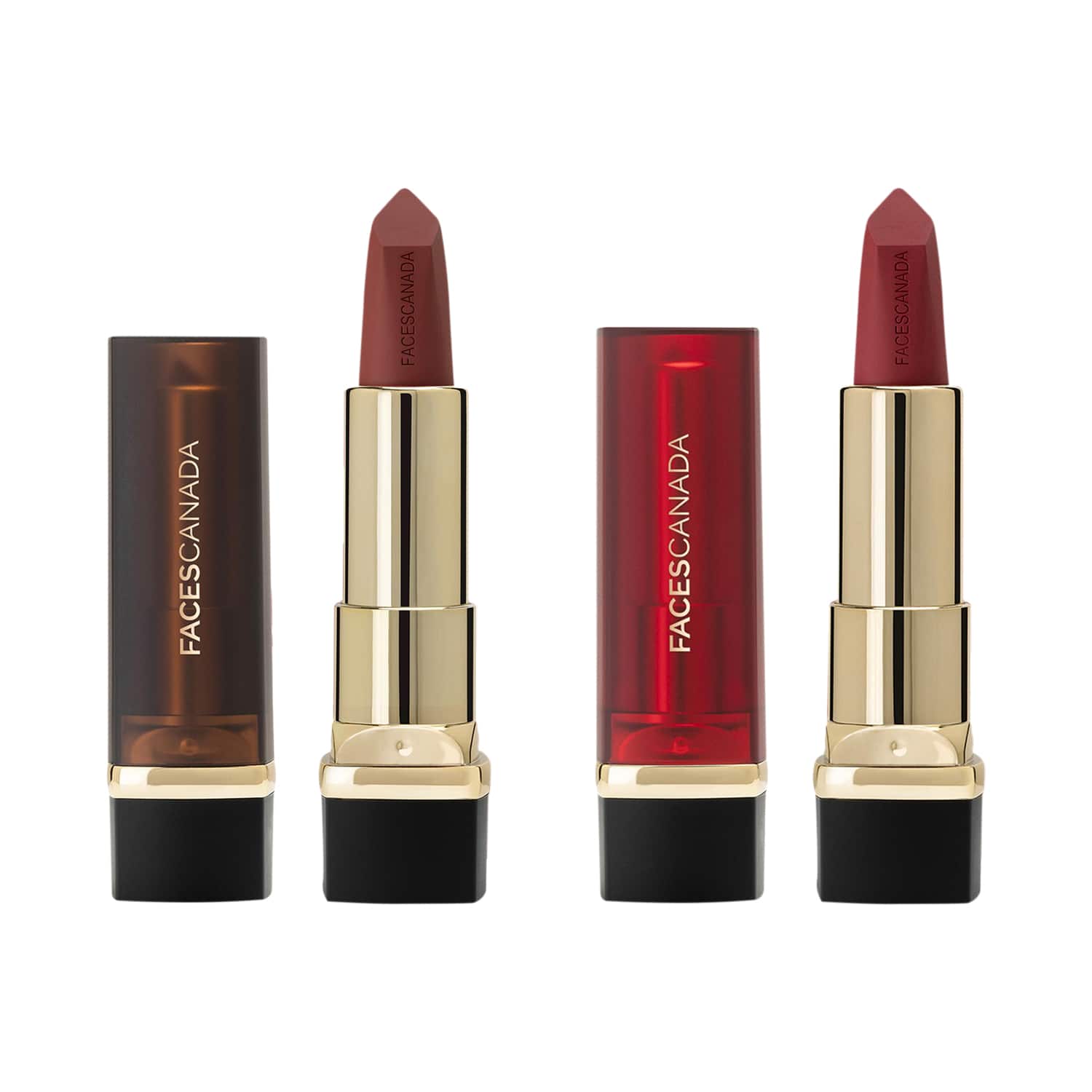 Faces Canada | Faces Canada Comfy Matte Creme Lipstick Combo - Raise The Roof 01 + Let’s Get Latte 12 (Pack of 2)