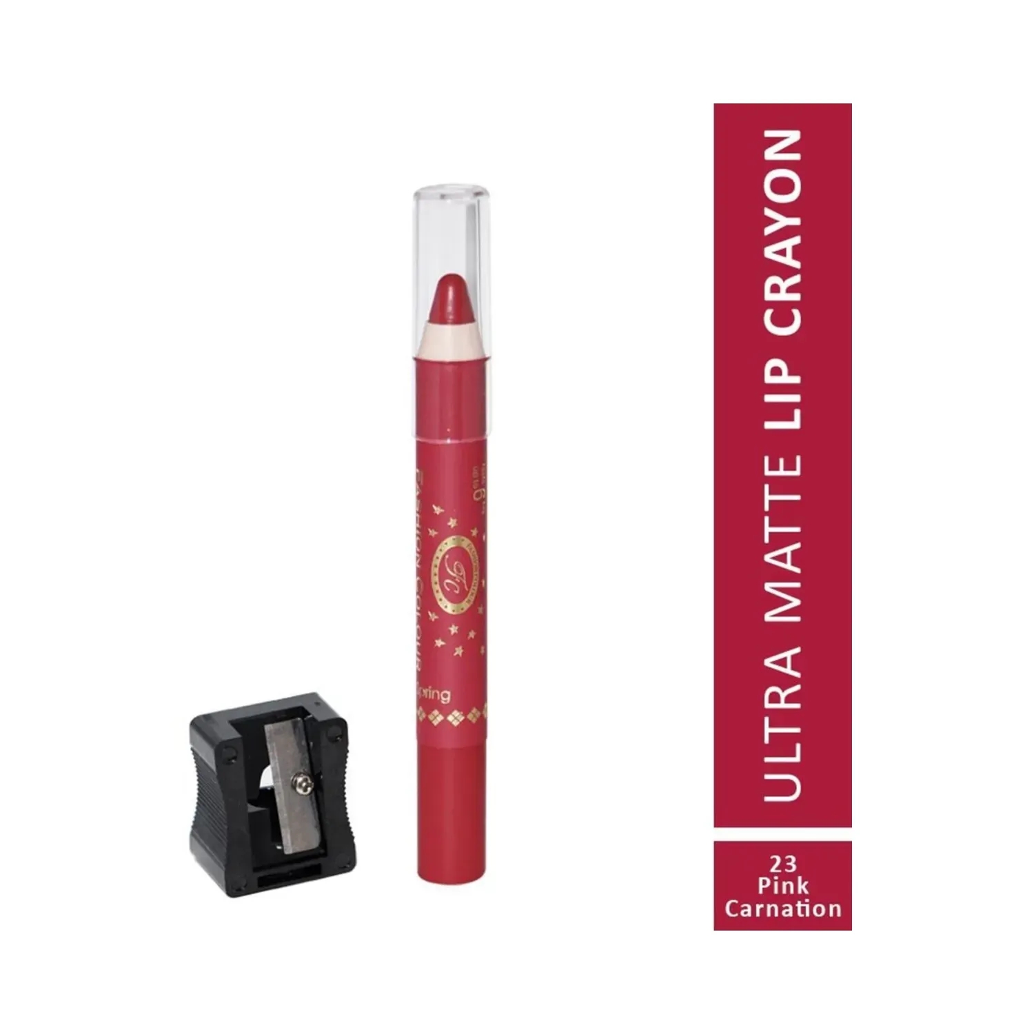 Fashion Colour | Fashion Colour Ultra Matte Lip Crayon - 23 Pink Carnation (2.8g)