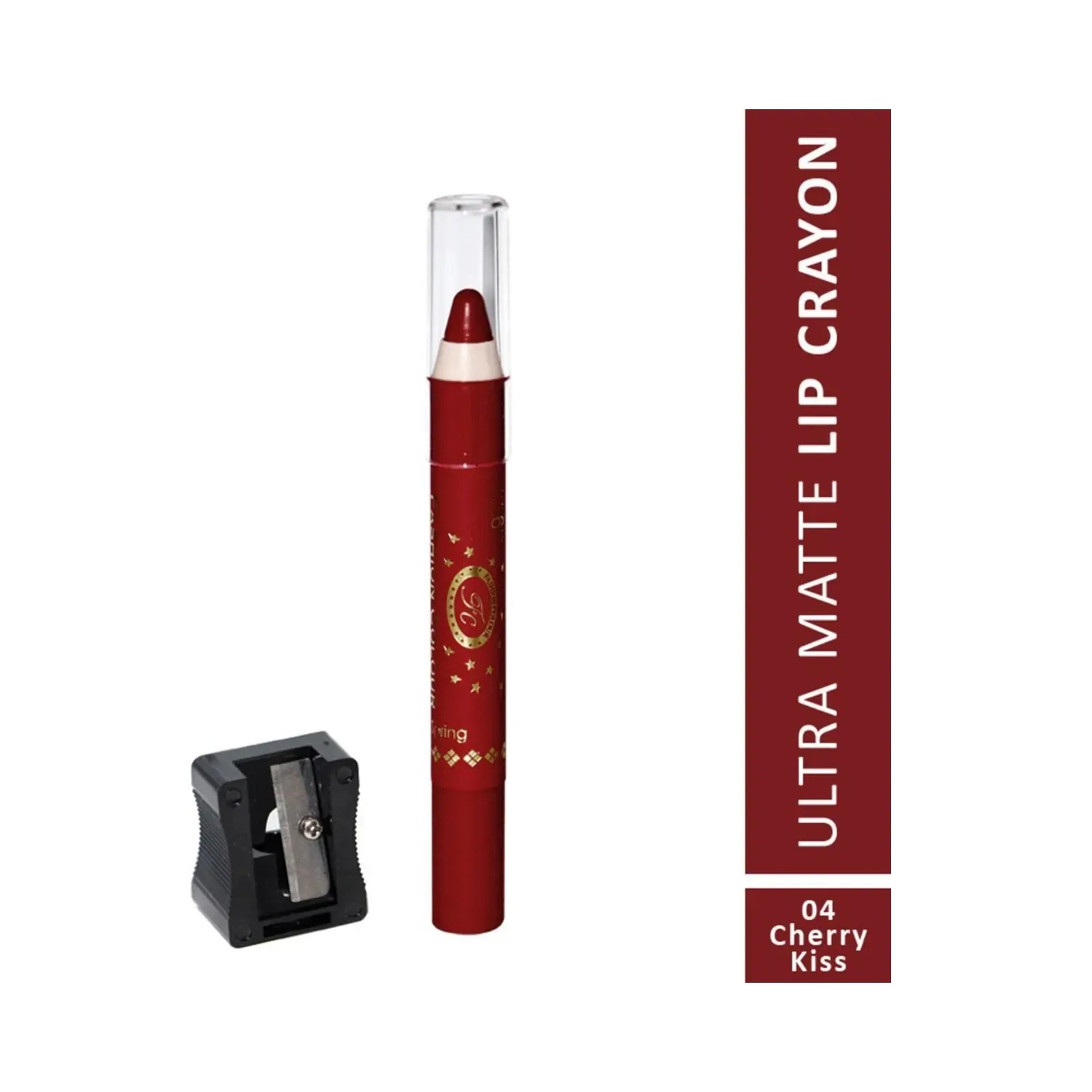 Fashion Colour | Fashion Colour Ultra Matte Lip Crayon - 04 Cherry Kiss (2.8g)