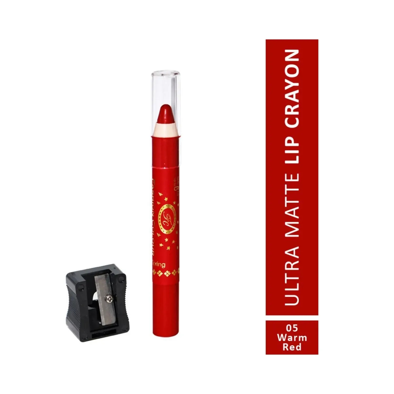 Fashion Colour | Fashion Colour Ultra Matte Lip Crayon - 05 Warm Red (2.8g)