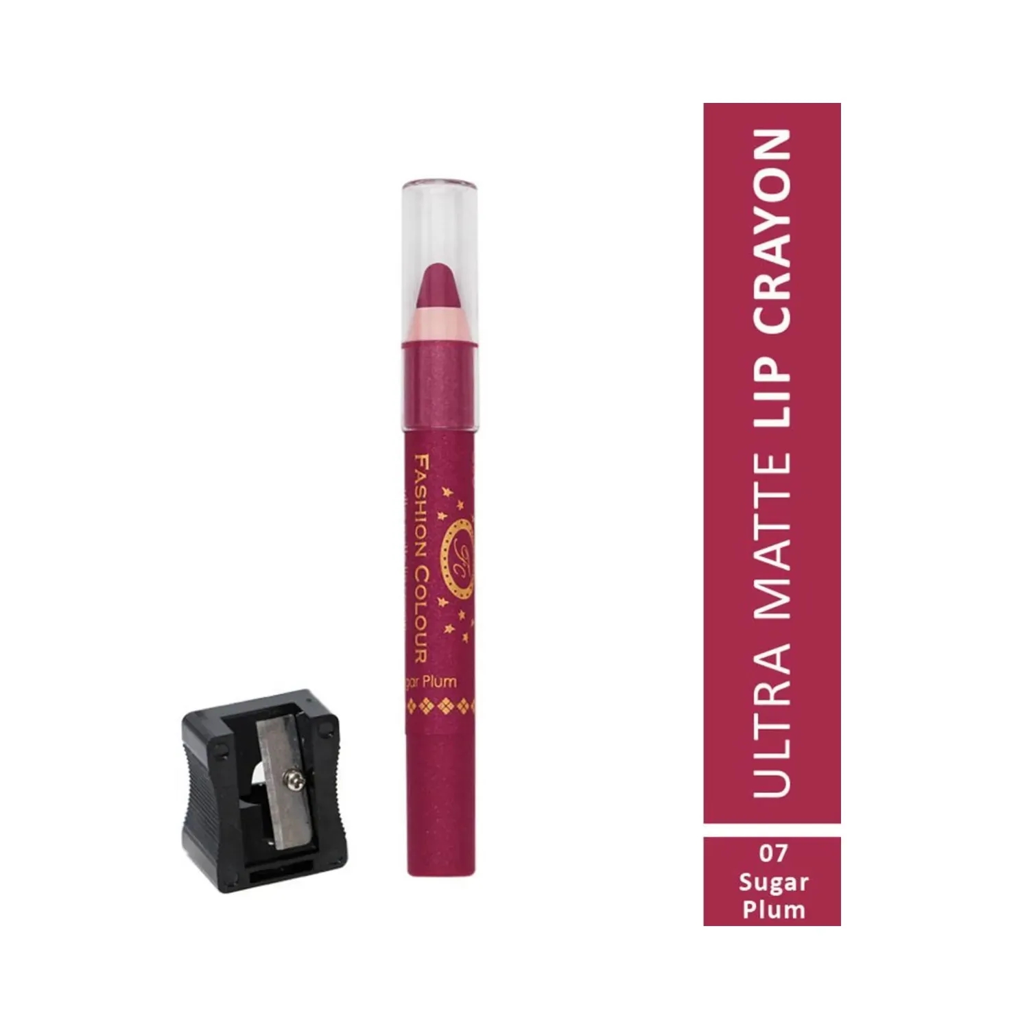 Fashion Colour | Fashion Colour Ultra Matte Lip Crayon - 07 Sugar Plum (2.8g)