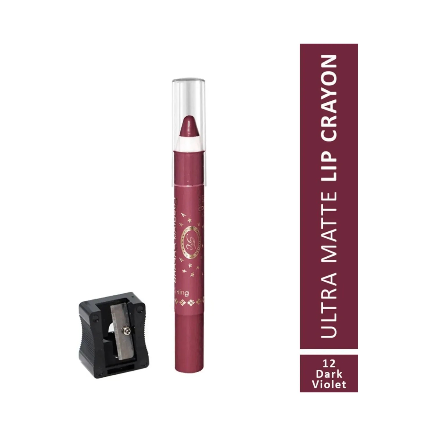 Fashion Colour | Fashion Colour Ultra Matte Lip Crayon - 12 Dark Violet (2.8g)