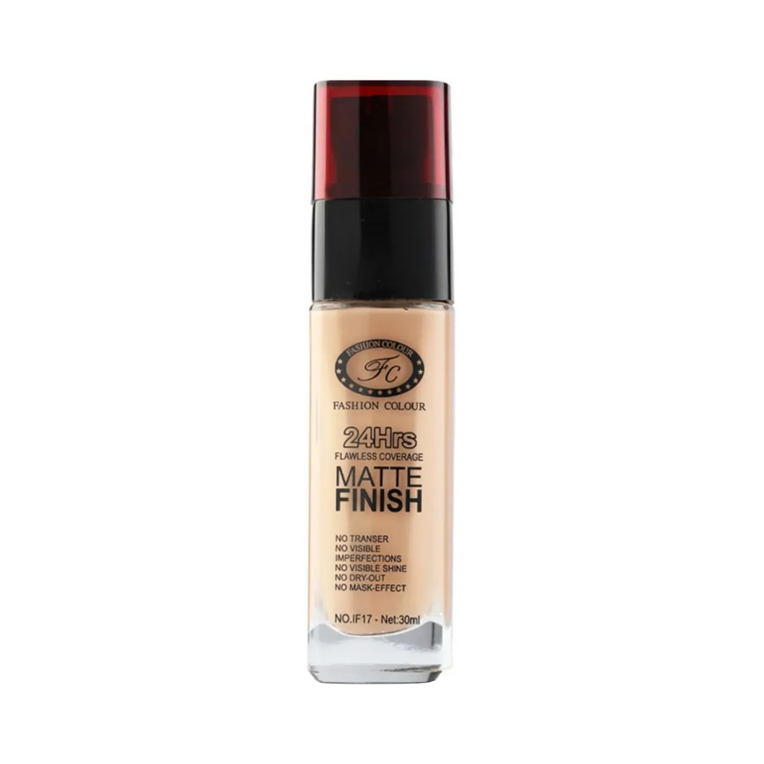 Fashion Colour | Fashion Colour 24Hrs Matte Finish Foundation - 01 Golden Caramel (30ml)