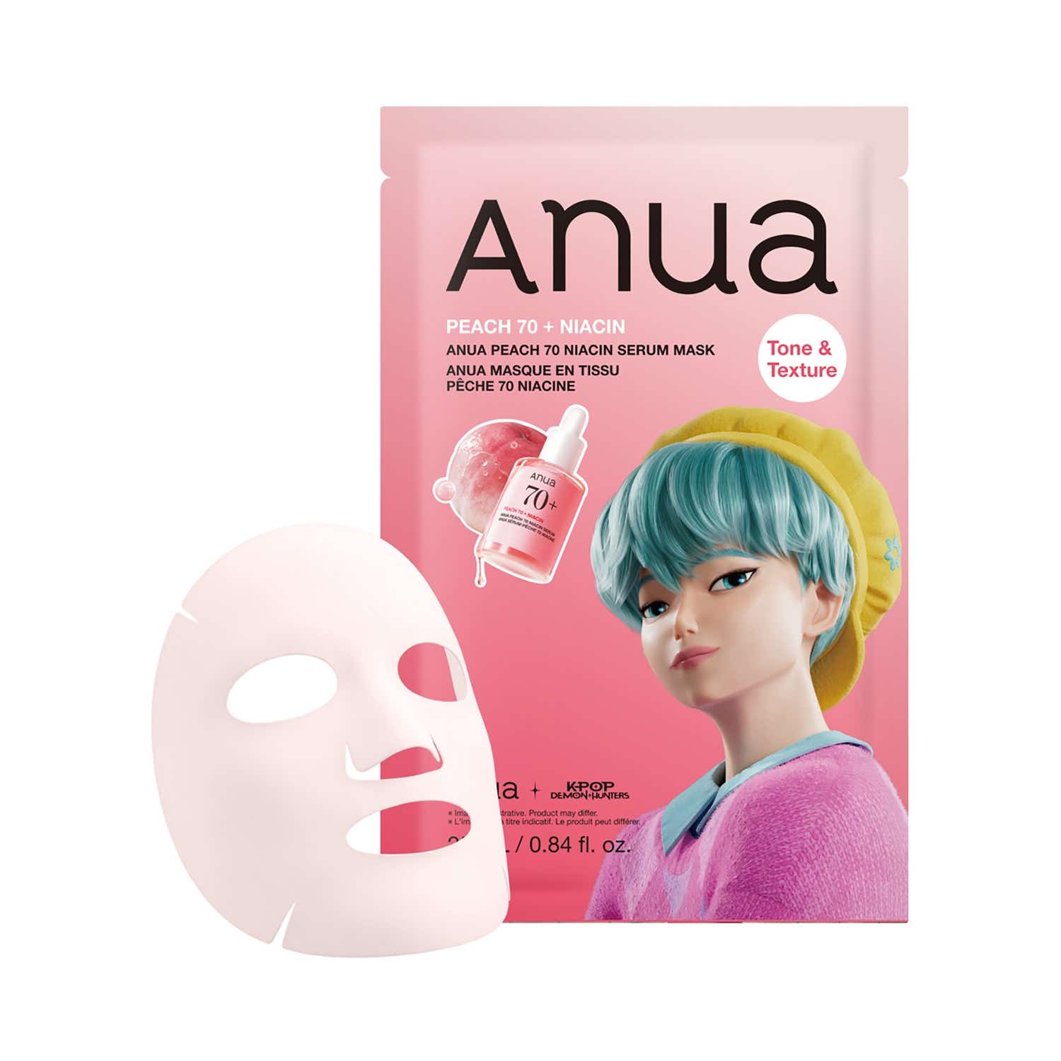 Anua | Anua Peach 70 Niacin Serum Face Mask - K-Pop Demon Hunters Special Edition (25 ml)