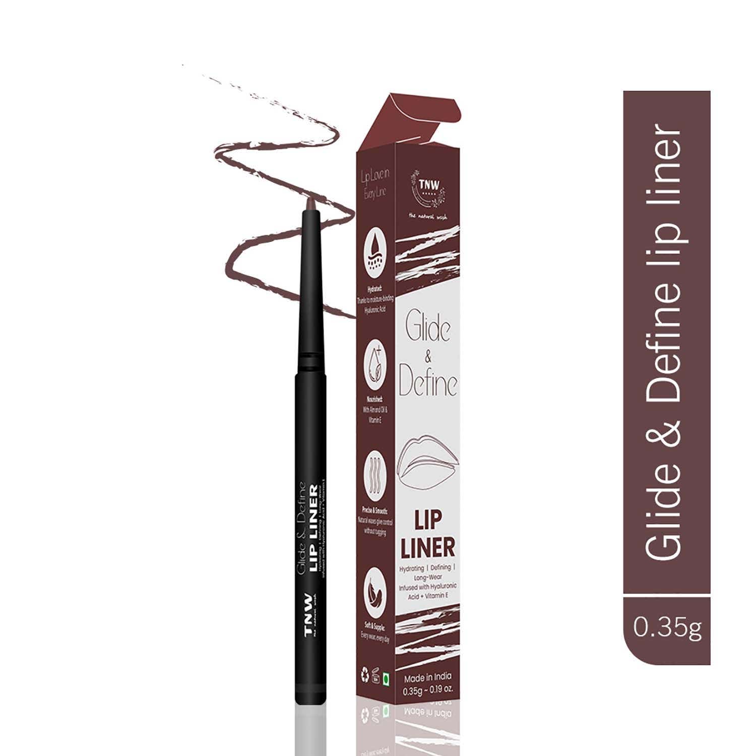 TNW The Natural Wash | TNW The Natural Wash Glide & Shine Lip Liner, Hydrating, Defining, Long-Wear - Chicline 01 (1.2 g)
