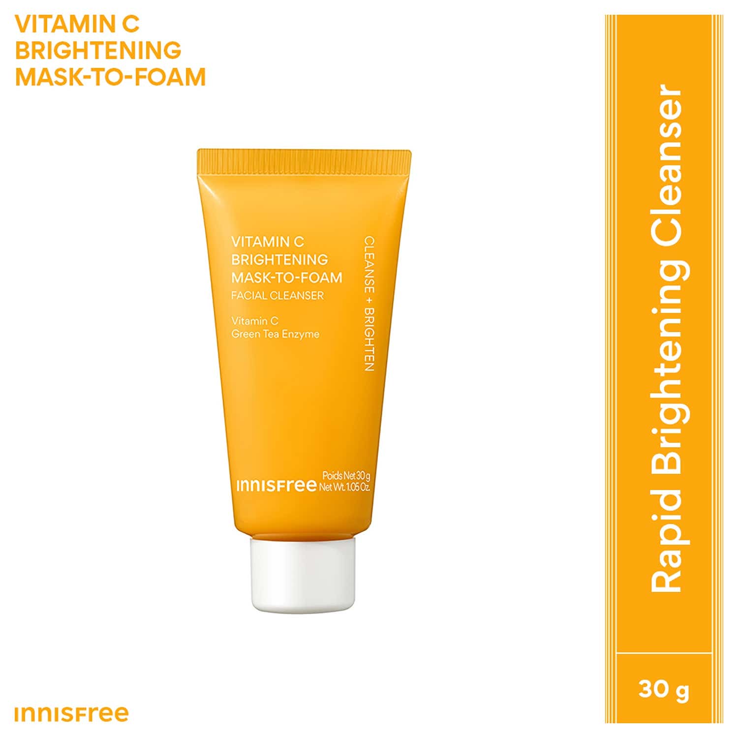 Innisfree | Innisfree Vitamin C Mask-To-Foam Brightening & Deep Cleansing Cleanser (30 g)