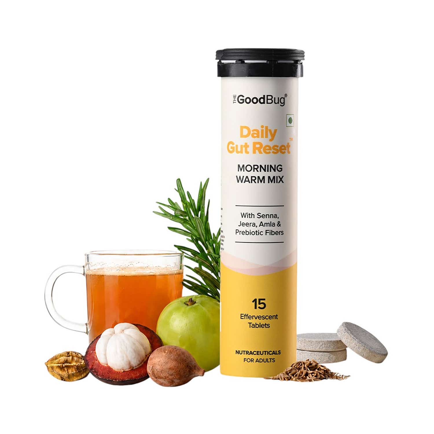 The Good Bug | The Good Bug Gut Reset Morning Warm Mix Effervescent Tablets (15 Tablets)
