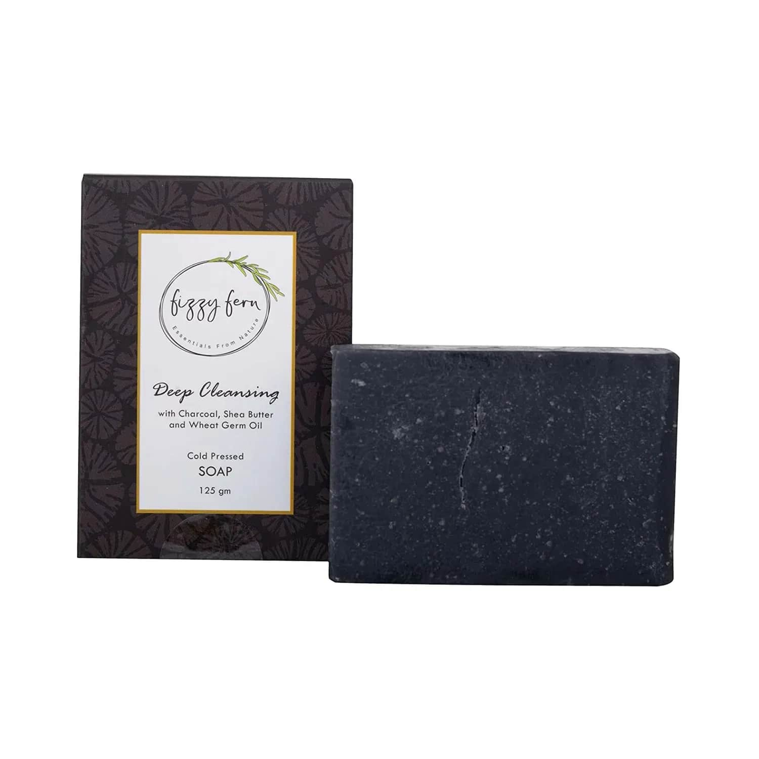 Fizzy Fern | Fizzy Fern Deep Cleansing Charcoal Shea Butter & Wheat Cream Oil Soap (125g)