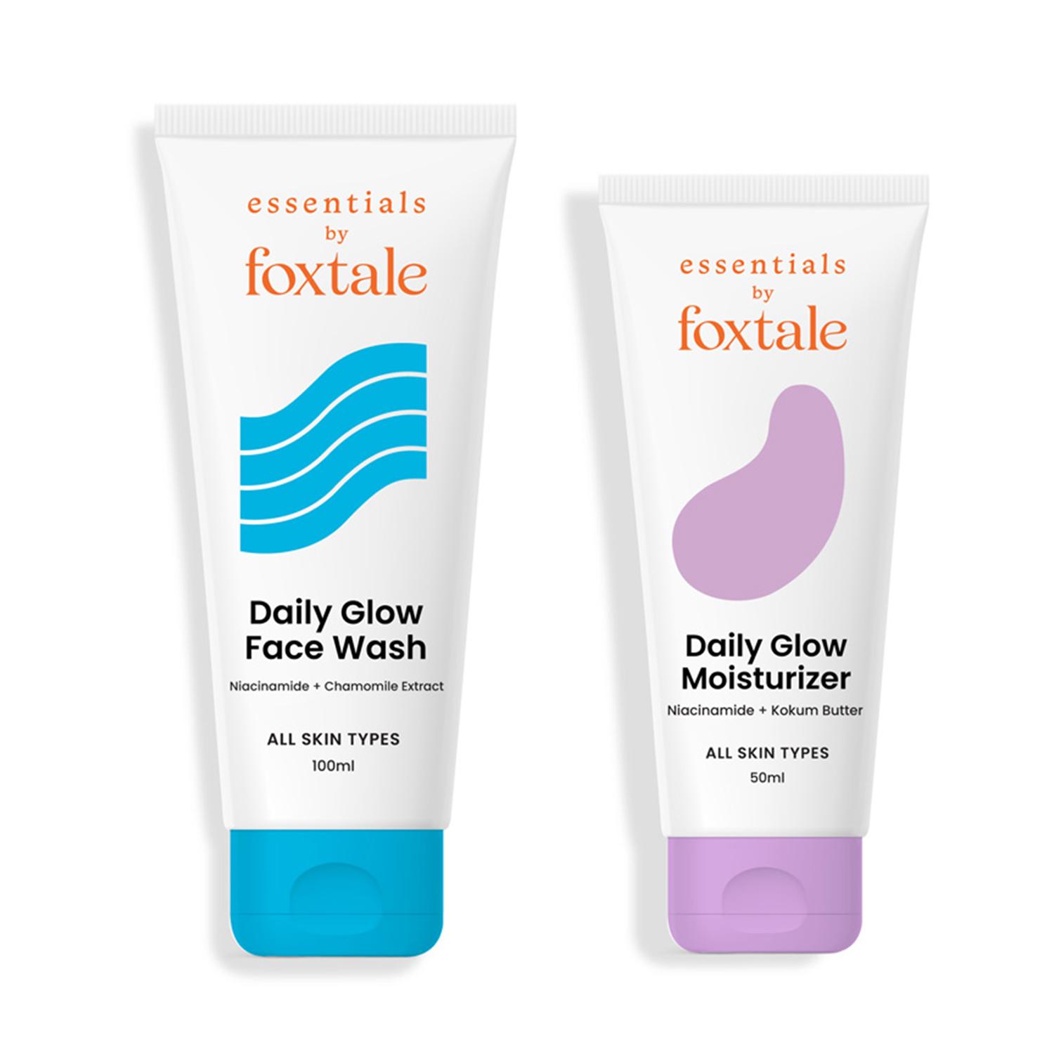 Foxtale | Foxtale Essentials Combo - Everyday Glow Duo With Foxtale Gel Face Wash + Foxtale Daily Moisturizer