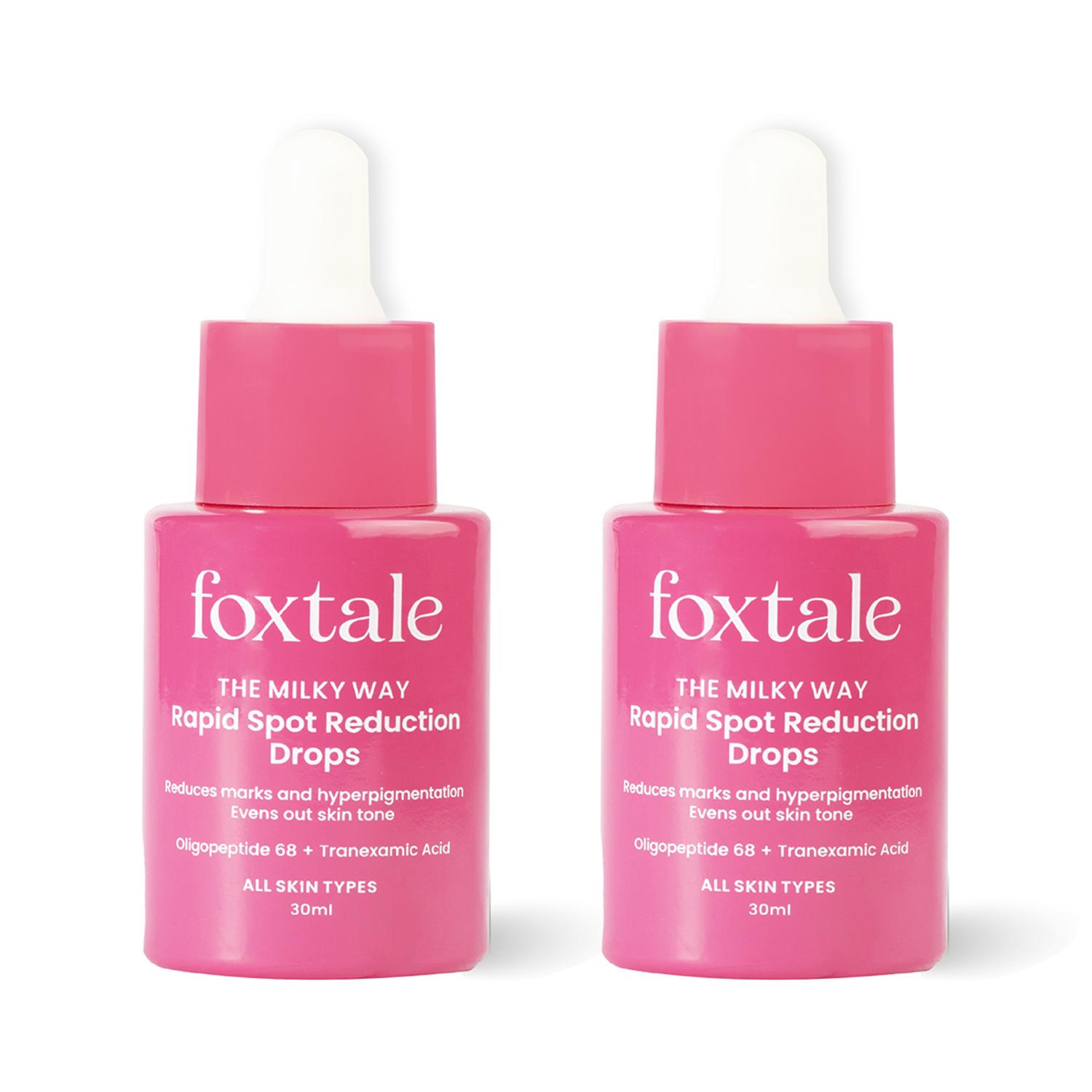 Foxtale | Foxtale Rapid Spot Reduction Drops For Hyperpigmentation & Dark Spot Removal (30ml) Pack of 2 Combo