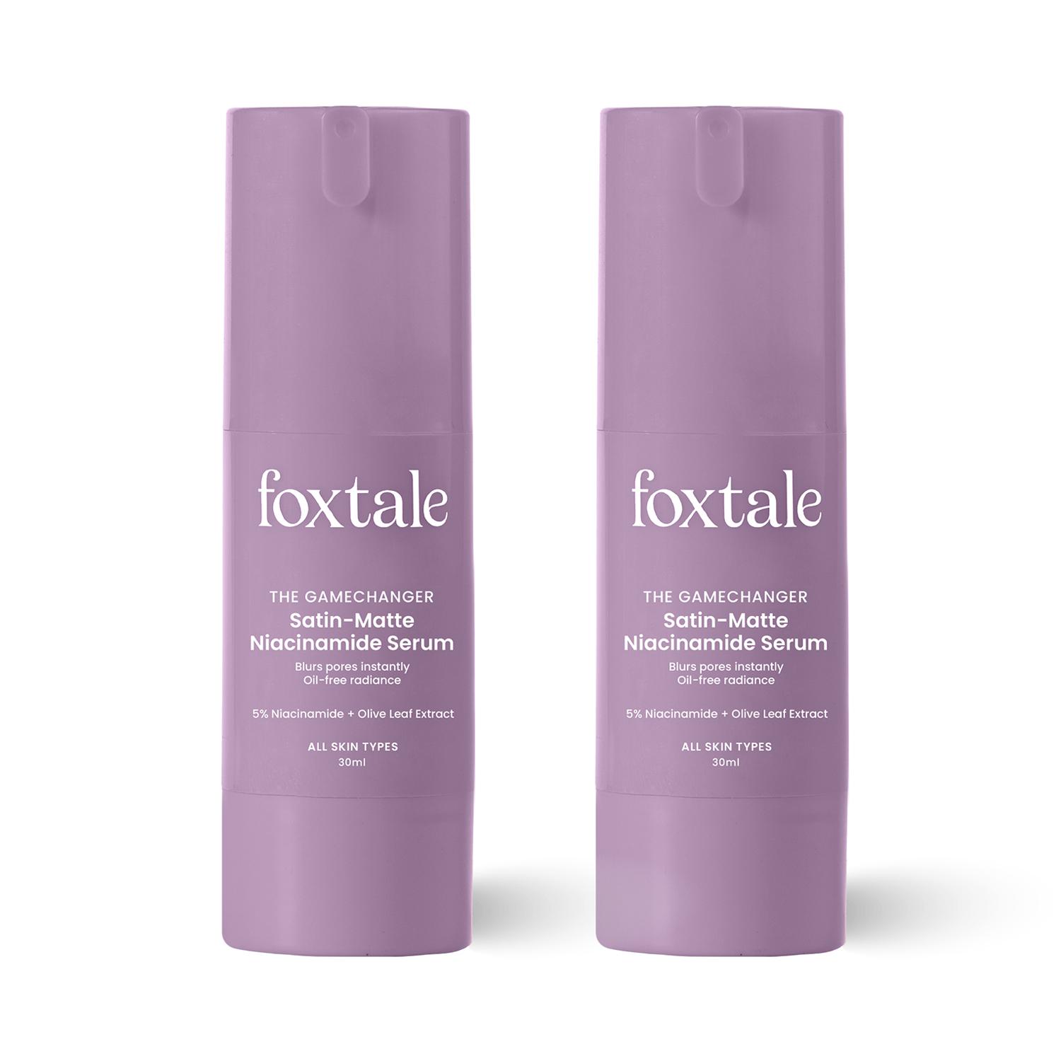 Foxtale | Foxtale 5% Niacinamide Face Serum With Olive Leaf Extract (30ml) Pack of 2 Combo