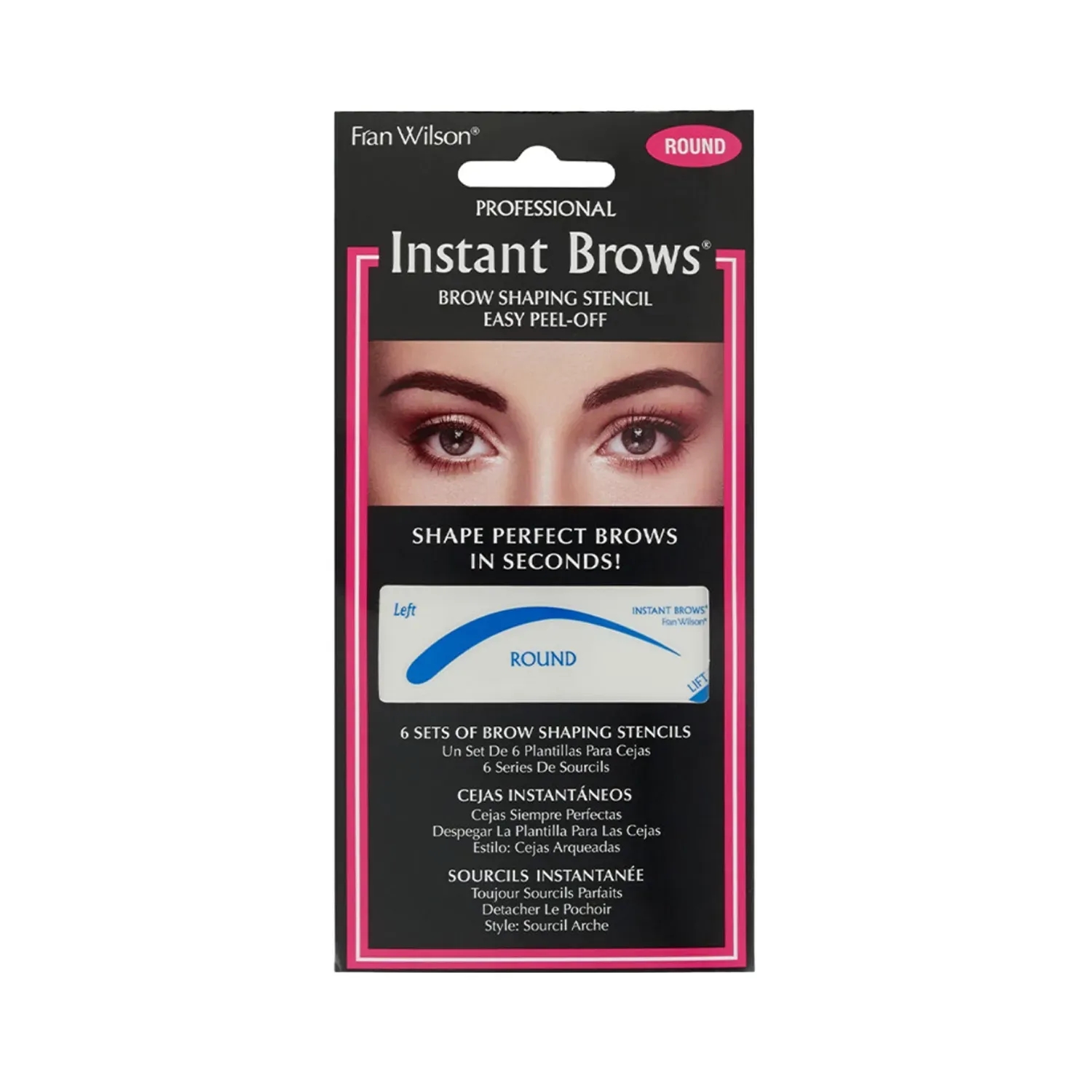 Fran Wilson Moodmatcher | Fran Wilson Moodmatcher Instant Brows Shaping Stencil - Round (Set of 6)