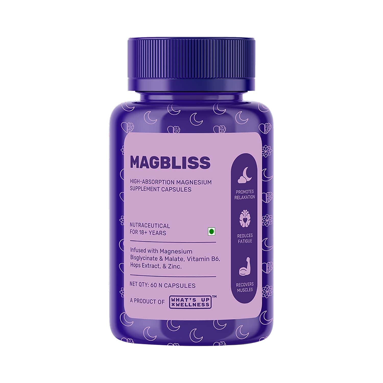 What's Up Wellness | What's Up Wellness MagBliss Magnesium Capsules (60 capsules)