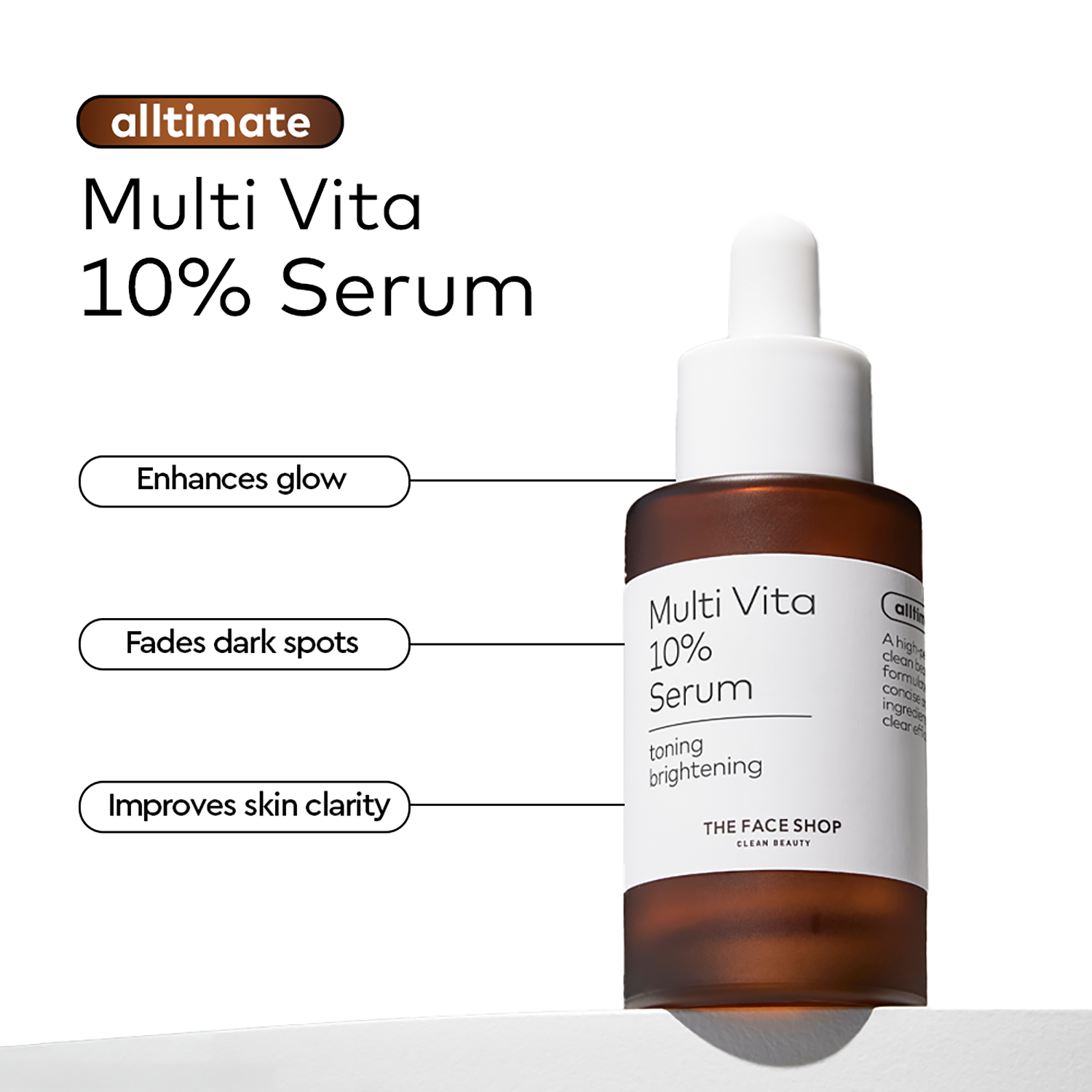 The Face Shop | The Face Shop Alltimate Multi Vita 10% Serum - Vitamin C Brightening Korean Skincare (30 ml)