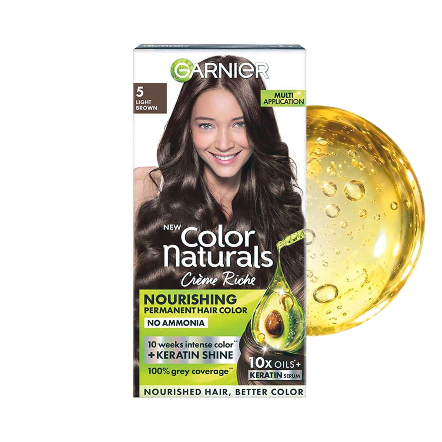 Garnier | Garnier Naturals Creme Hair Color - 5 Light Brown (70ml + 60g)