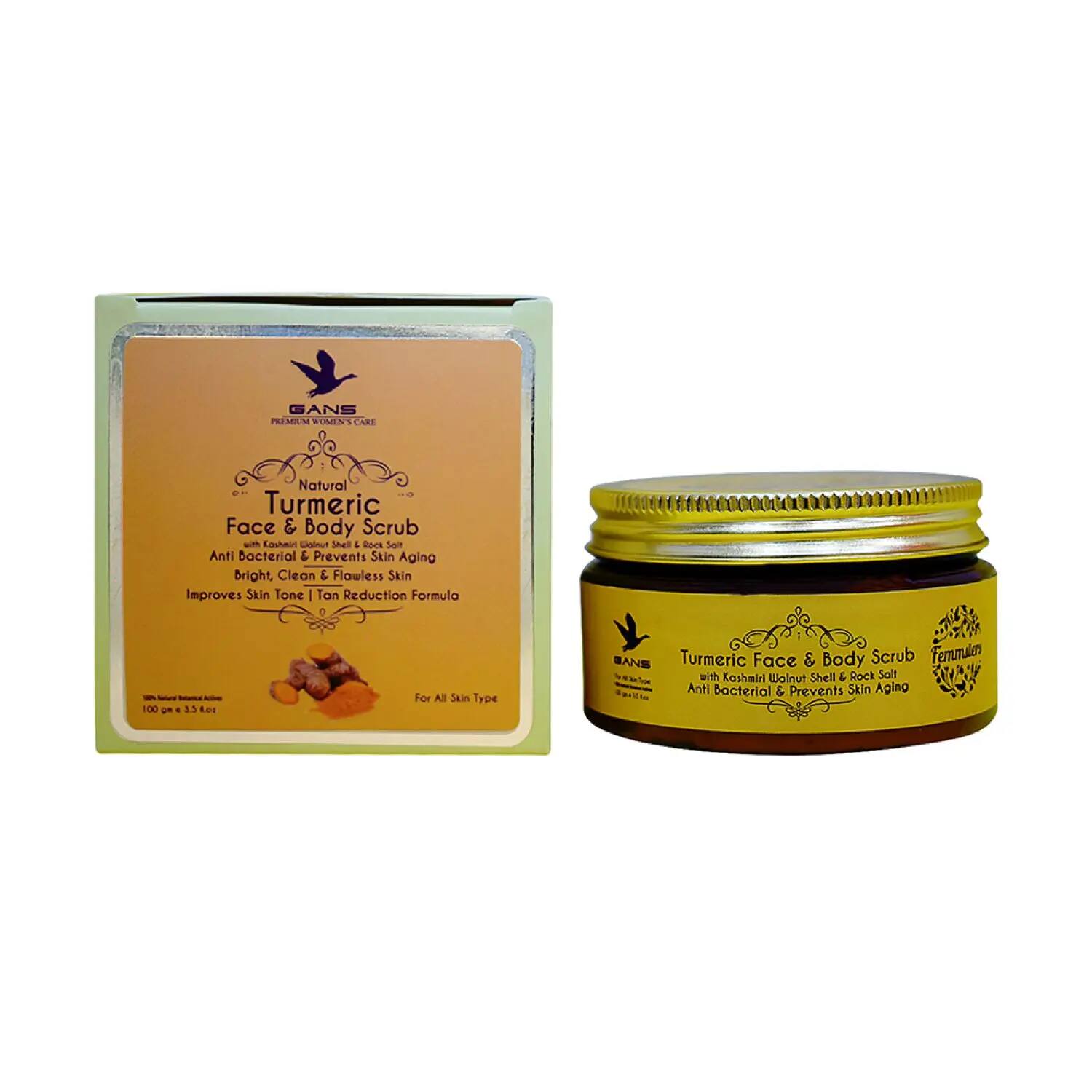 Gans | Gans Turmeric Face & Body Scrub (100g)