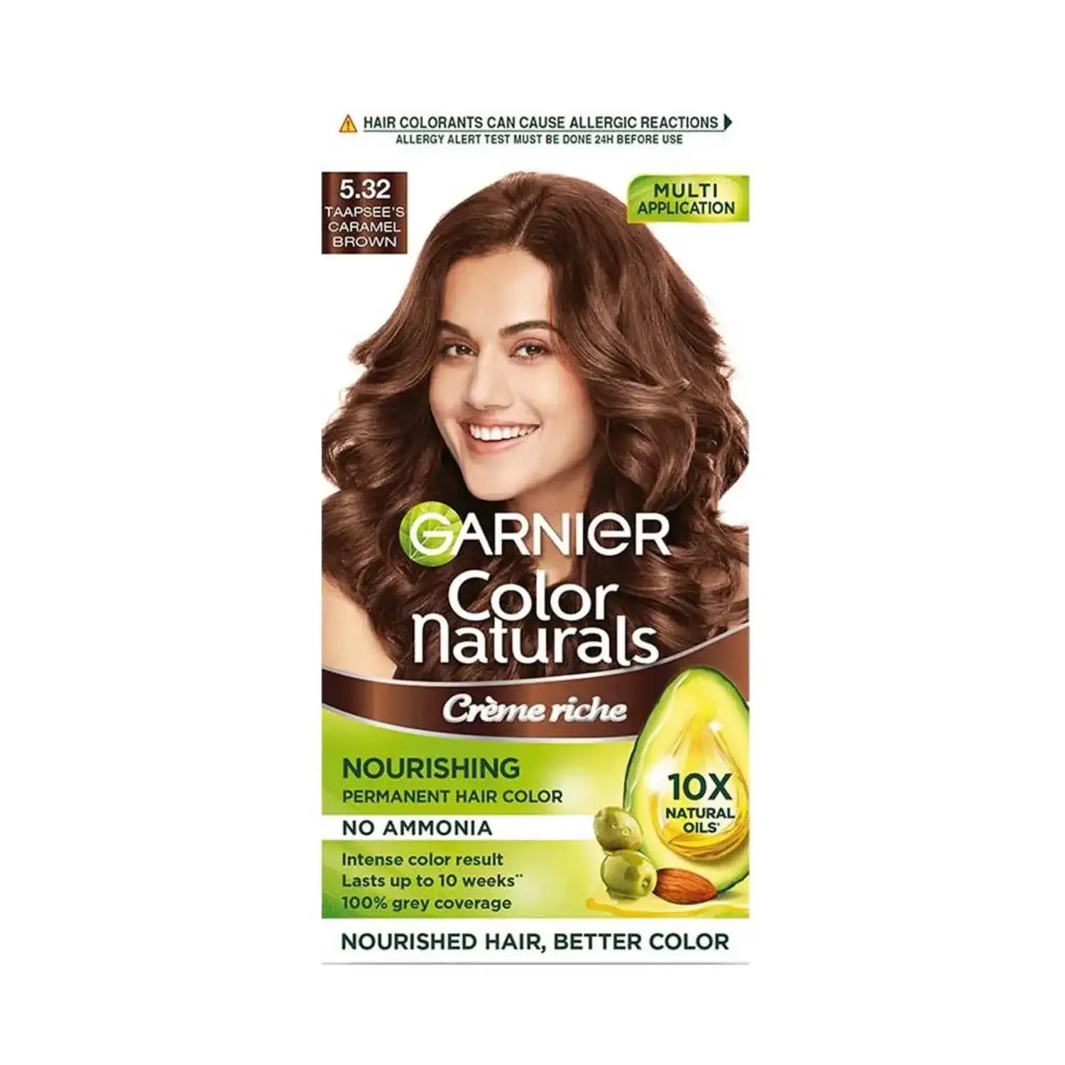 Garnier Color Naturals Creme Hair Color Shade 5.32 Caramel Brown