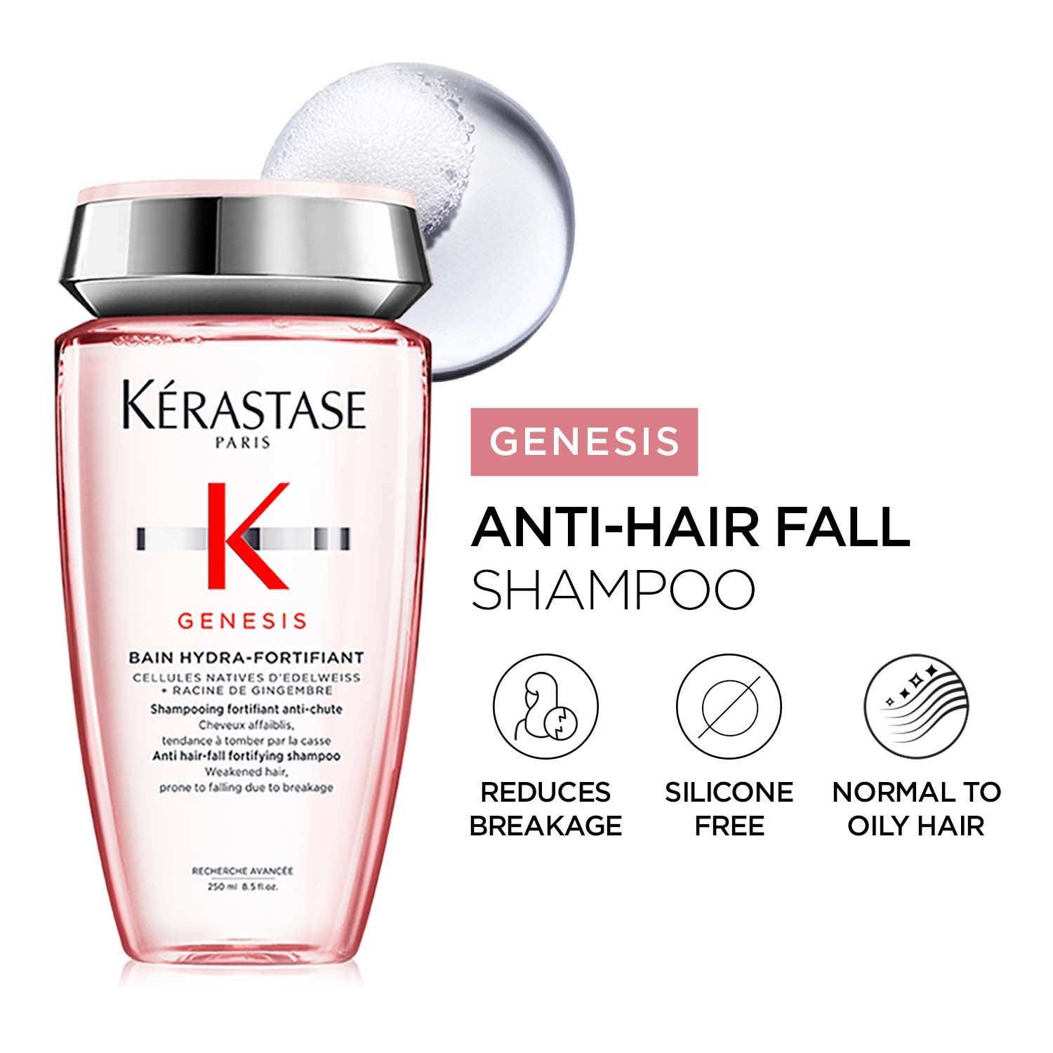 KERASTASE | KERASTASE Genesis Hydra-fortifiant Anti-Hair Fall Shampoo for Normal To Oily Hair (250 ml)
