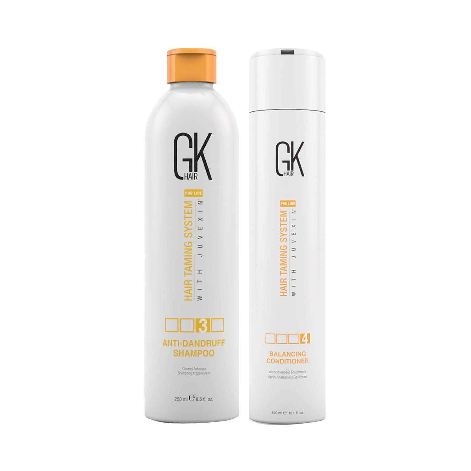 GK Hair | GK Hair Anti Dandruff Shampoo 250ml with Balancing Conditioner 300ml
