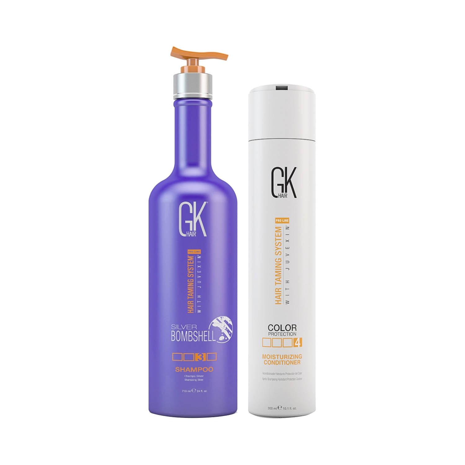 GK Hair | GK Hair Silver Bombshell Shampoo 710 ml with Moisturizing Conditioner 300ml