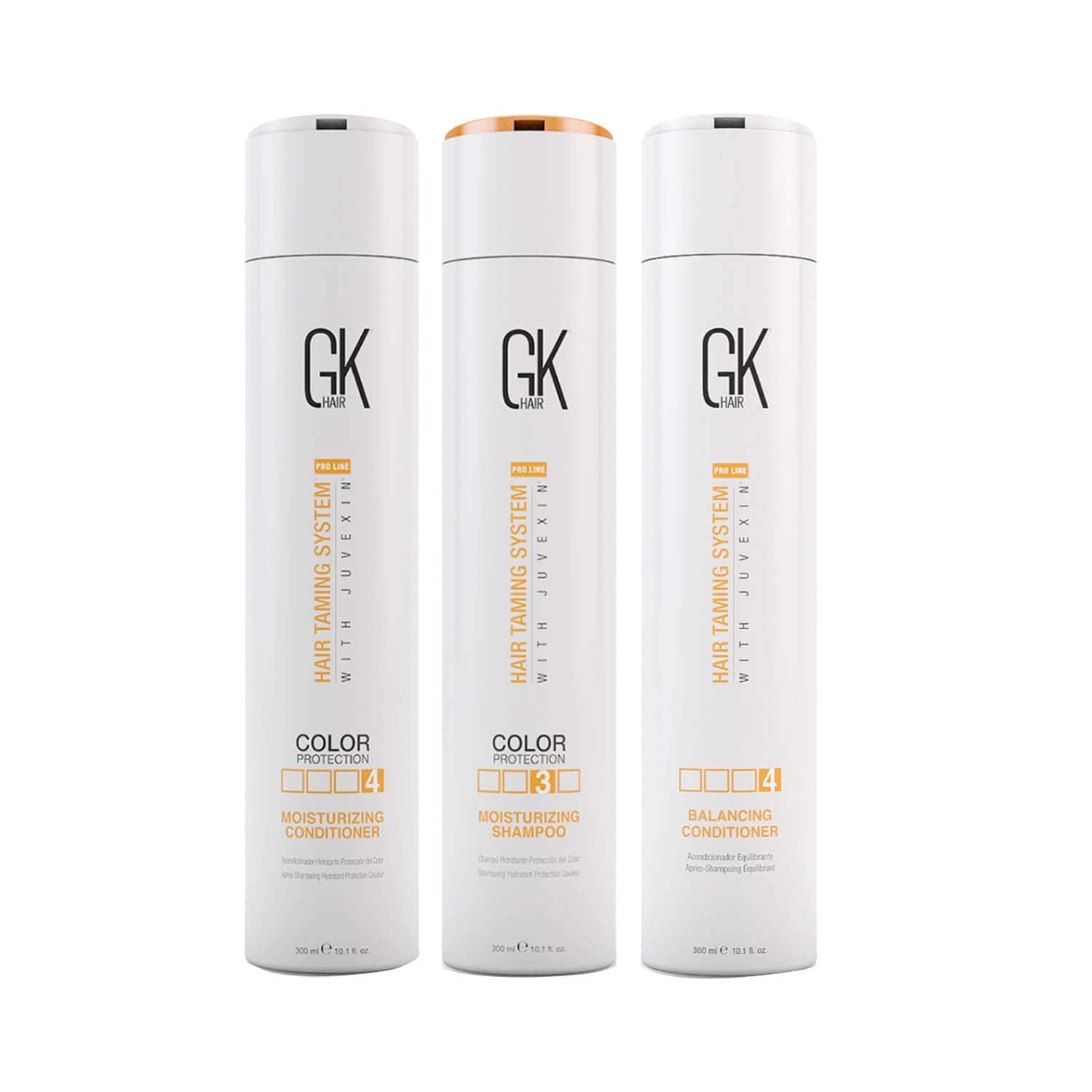 GK Hair | GK Hair Moisturizing Shampoo and Conditioner(300 ml) with Balancing Conditioner(300 ml)