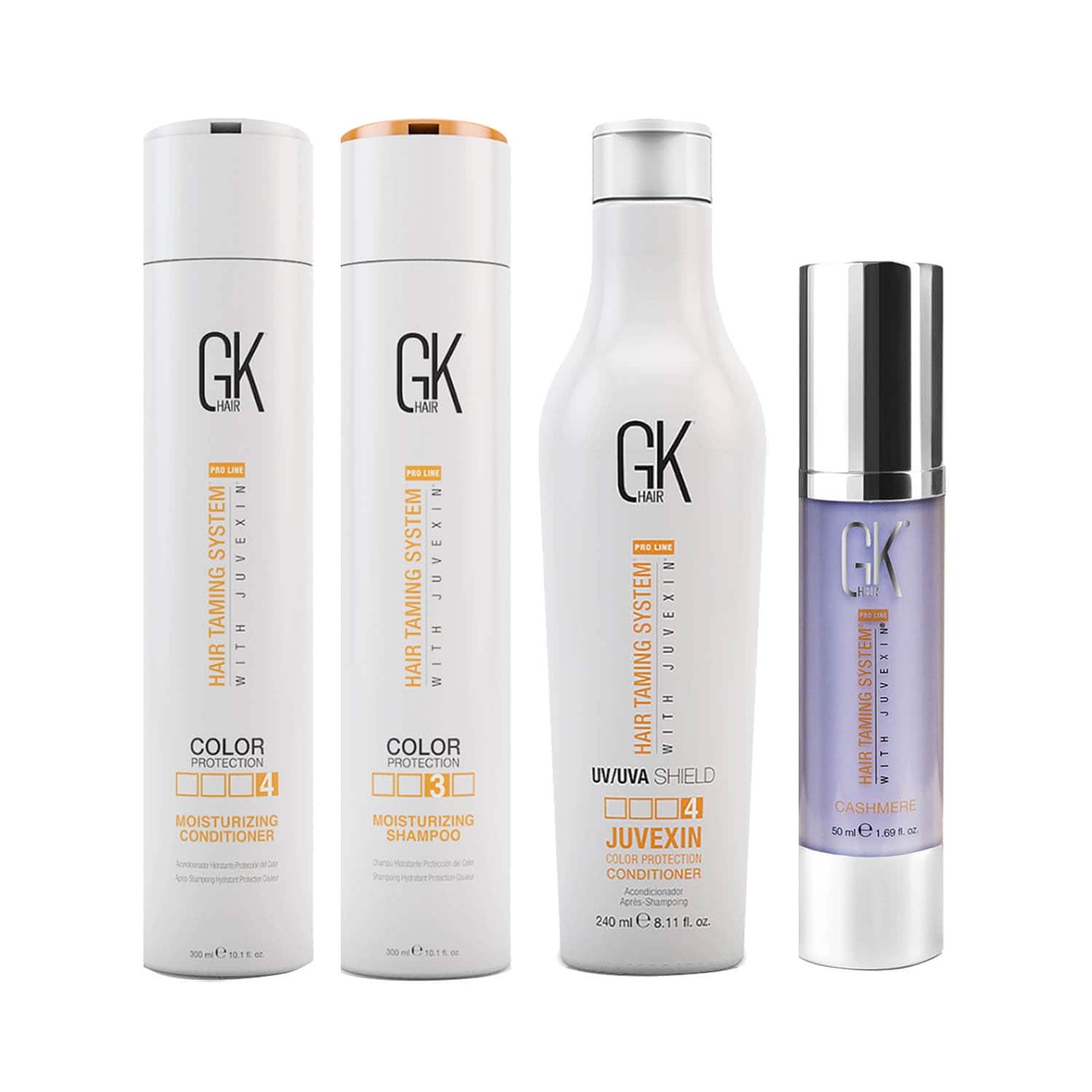 GK Hair | GK Hair Moisturizing Shampoo and Conditioner (300ml)Cashmere(50 ml),Color Shield Conditioner Combo