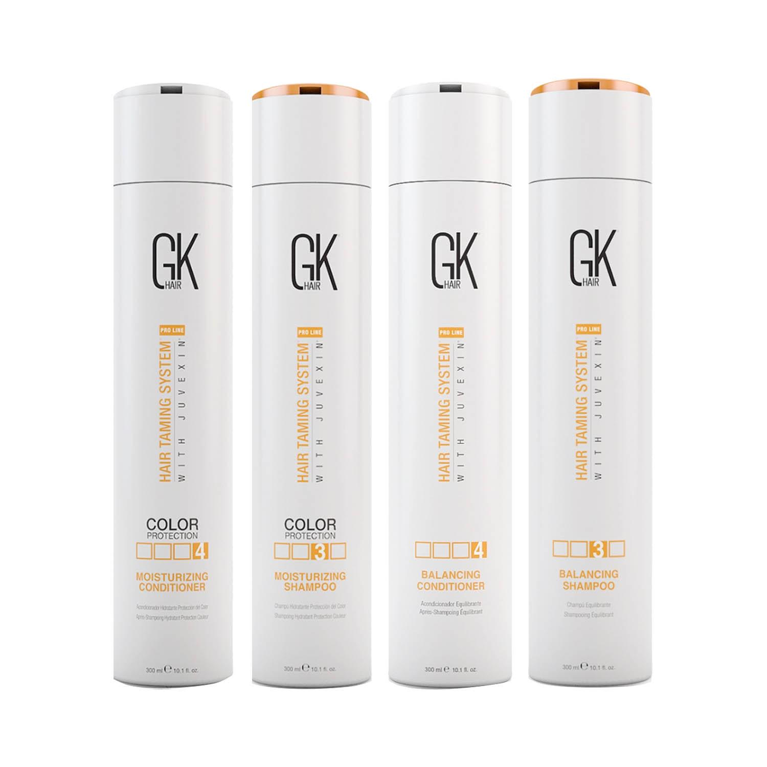 GK Hair | GK Hair Moisturizing Shampoo and Conditioner 300ml with Balancing Shampoo and Conditioner 300ml