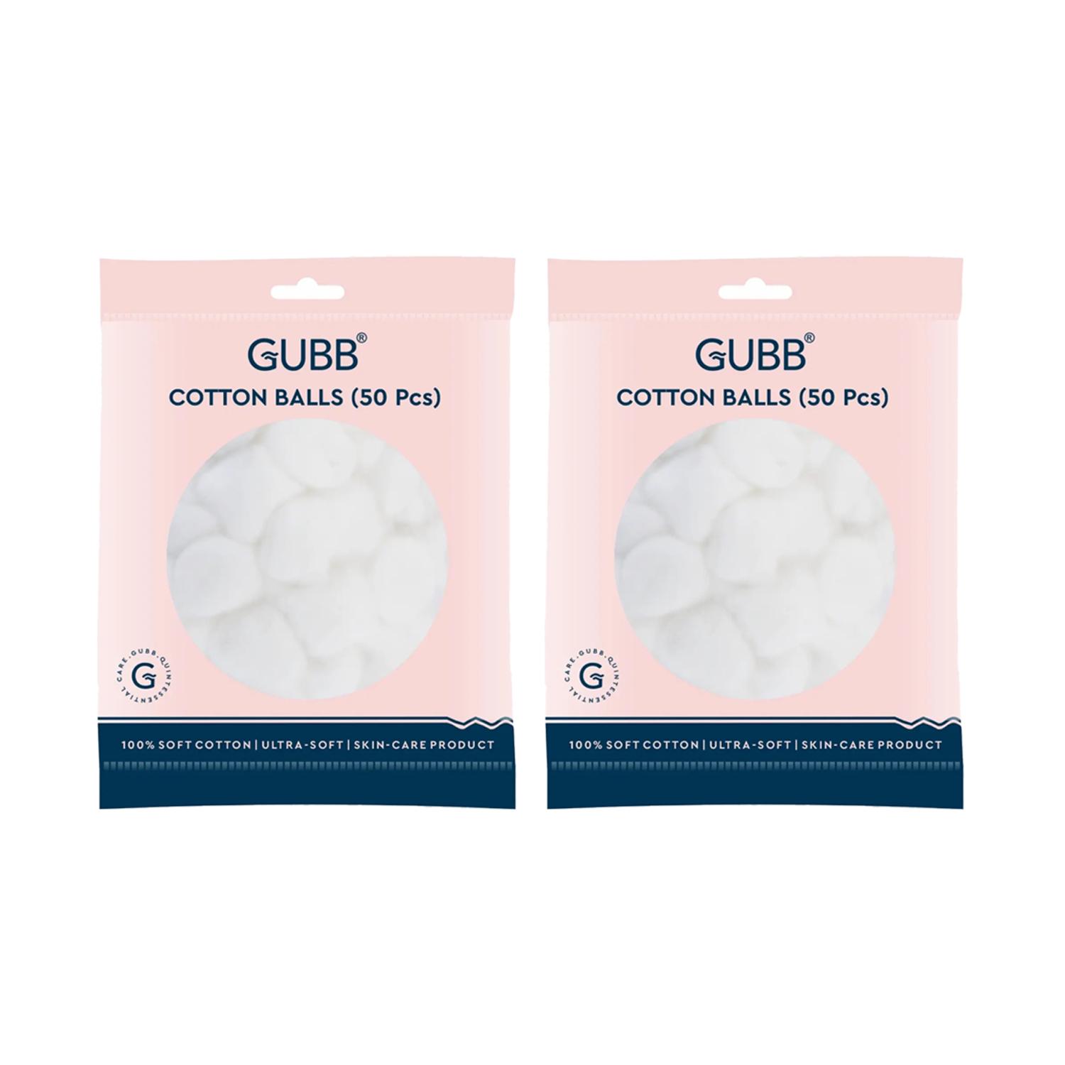 GUBB | GUBB Soft Cotton Balls Face Care Wipes Pack Of 2 Combo