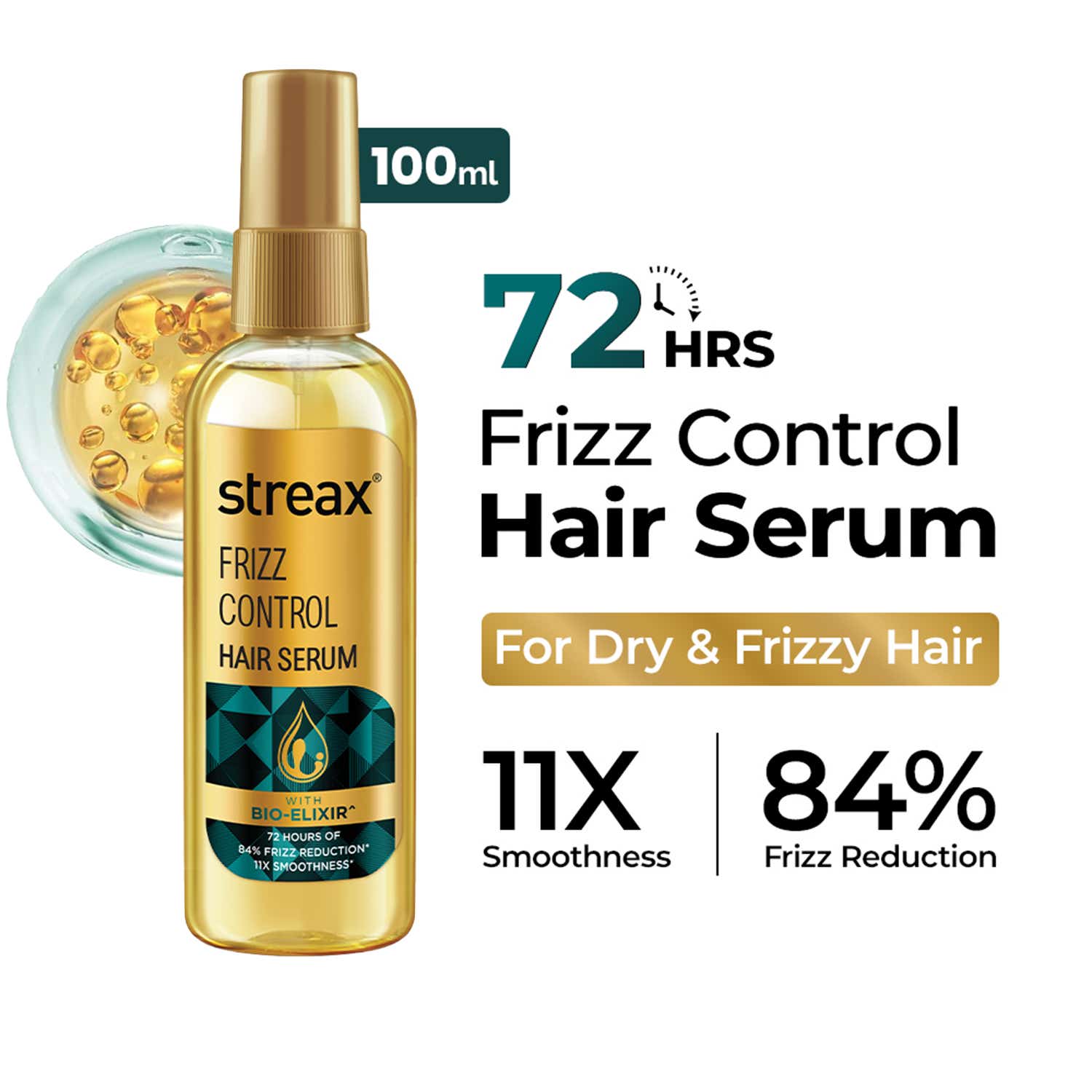Streax | Streax Anti Split Hair Serum With Bio-Elixir For Damaged Hair (100 ml)