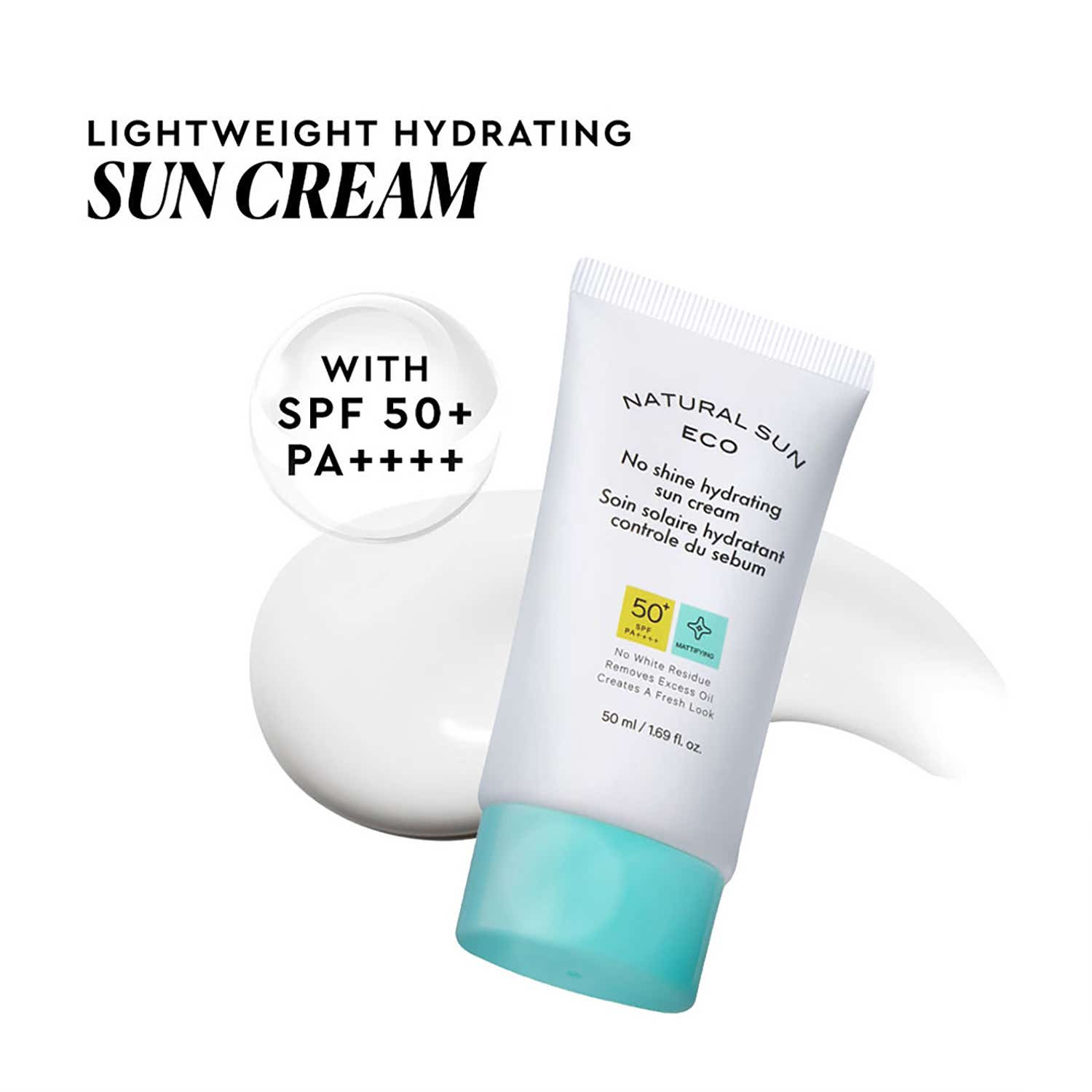The Face Shop Hydrating Sunscreen SPF 50+ PA++++ : Korean, Matte Finish & No White Cast (50ml)